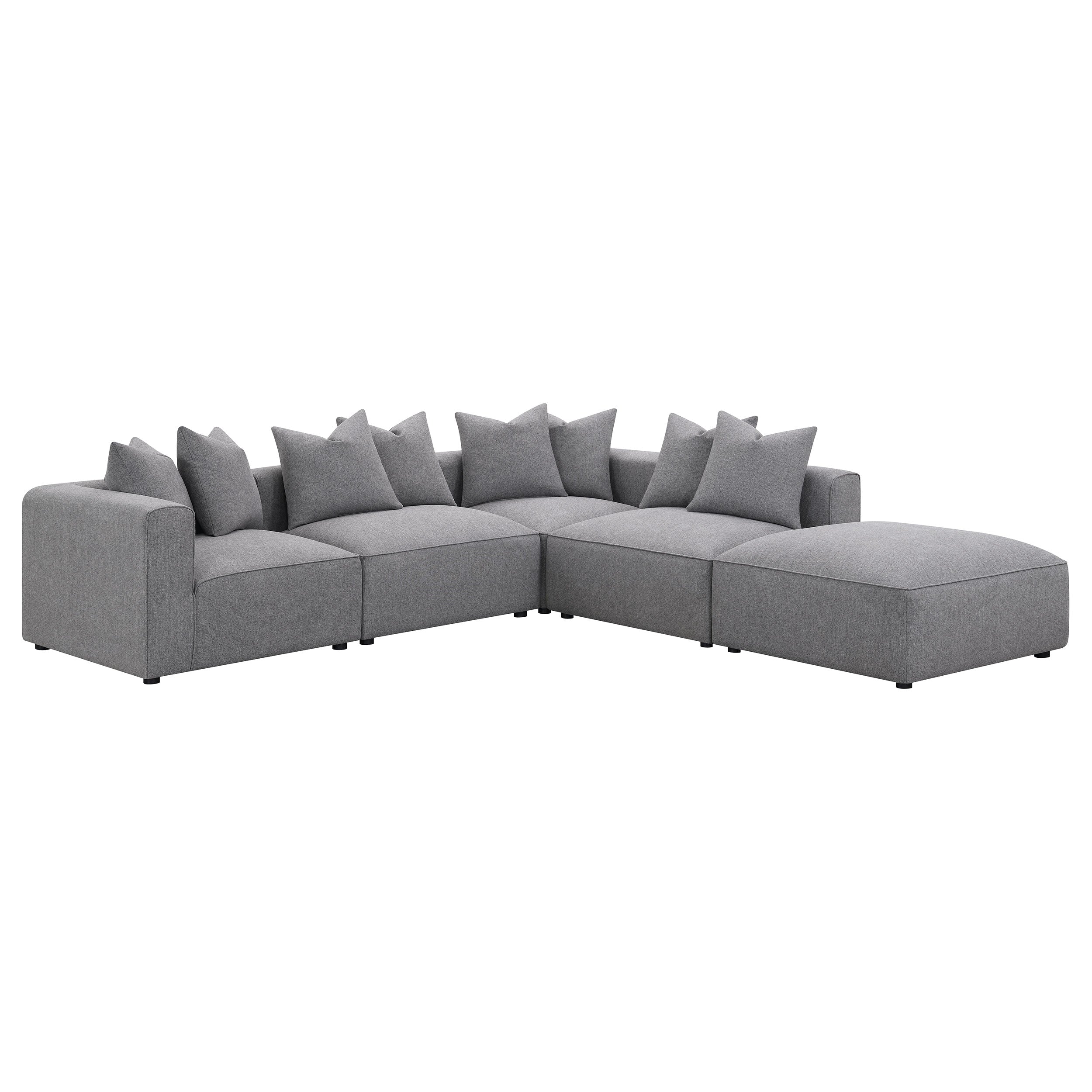 Jennifer Upholstered Armless Chair Grey-CoasterElevations