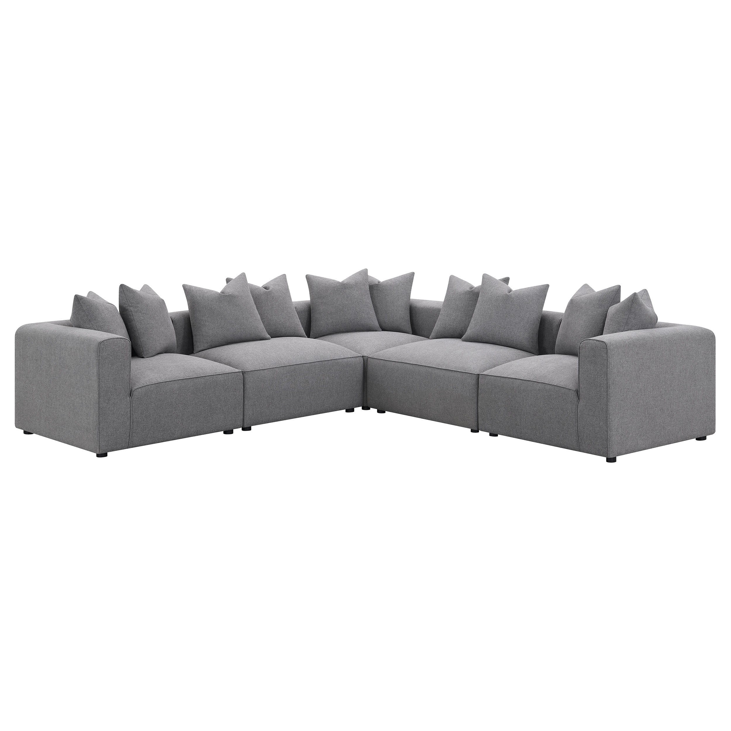 Jennifer Upholstered Armless Chair Grey-CoasterElevations