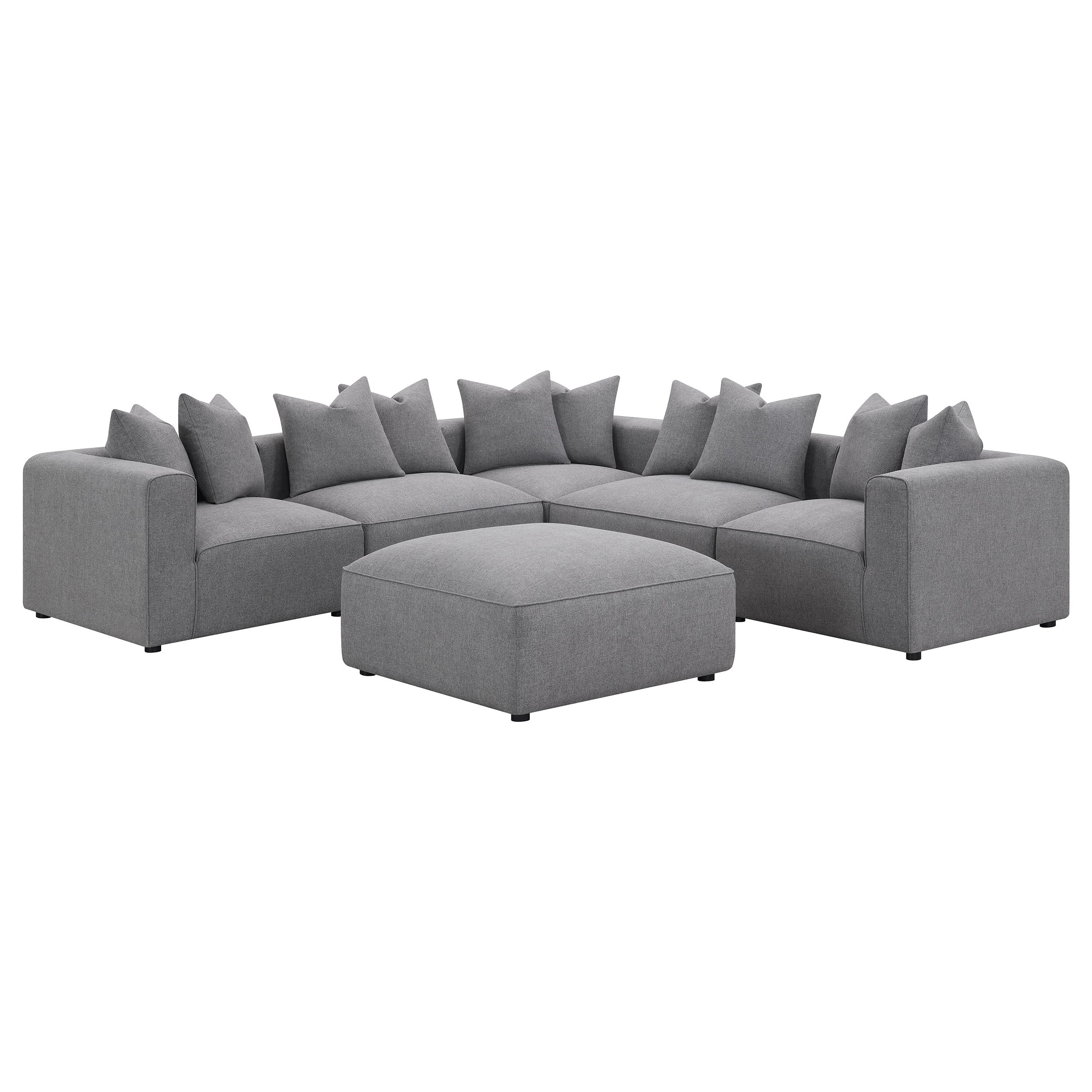 Jennifer Upholstered Armless Chair Grey-CoasterElevations