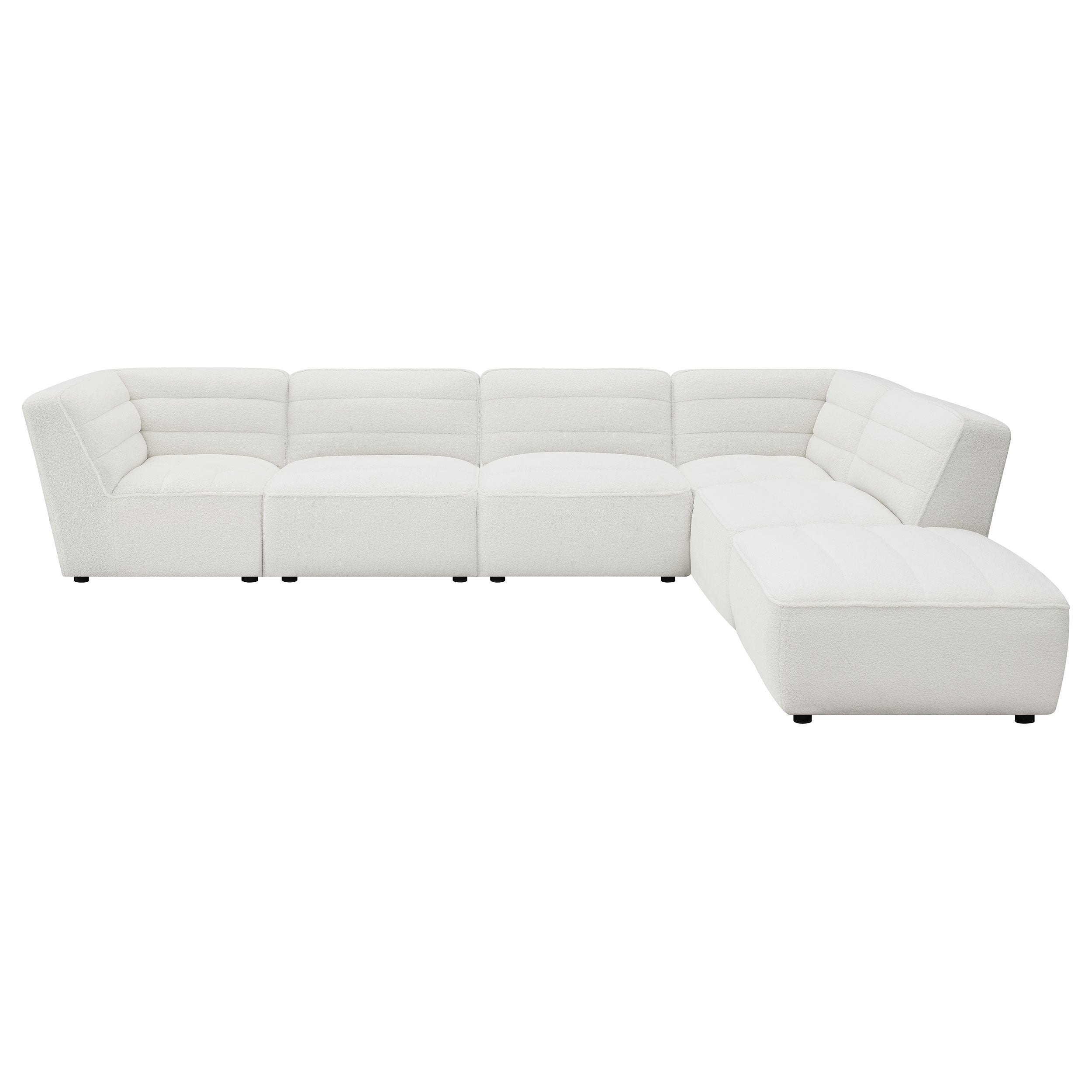 Sunny 6-piece Upholstered Modular Sectional Sofa Natural-CoasterElevations