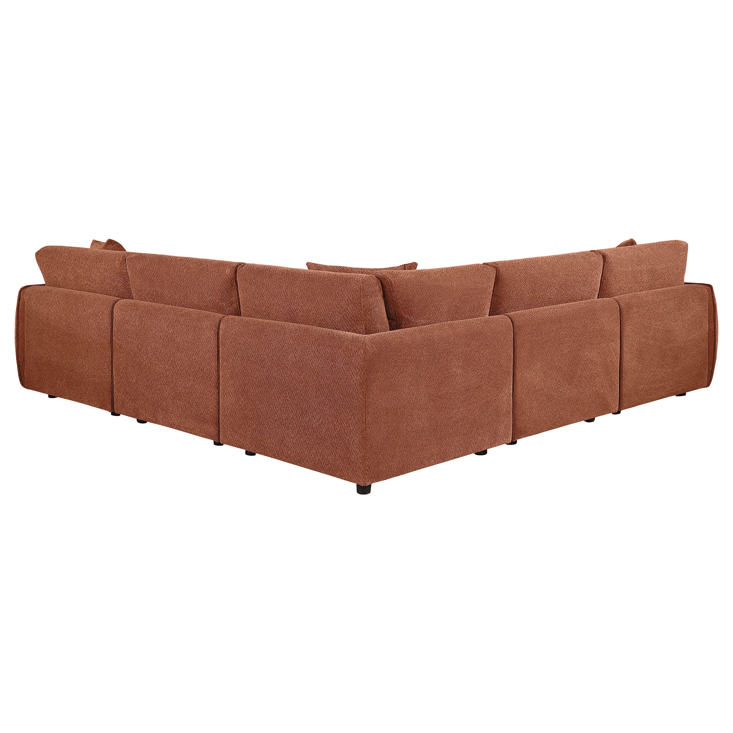 Elysia 5-piece Chenille Upholstered Modular Sectional Sofa Coral-Coaster
