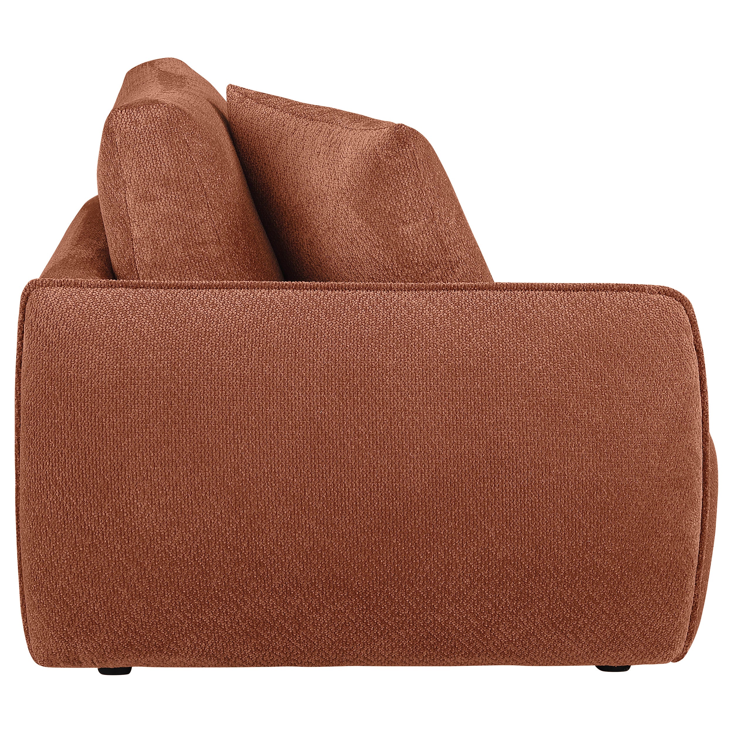 Elysia Chenille Upholstered Modular LAF Chair Coral-