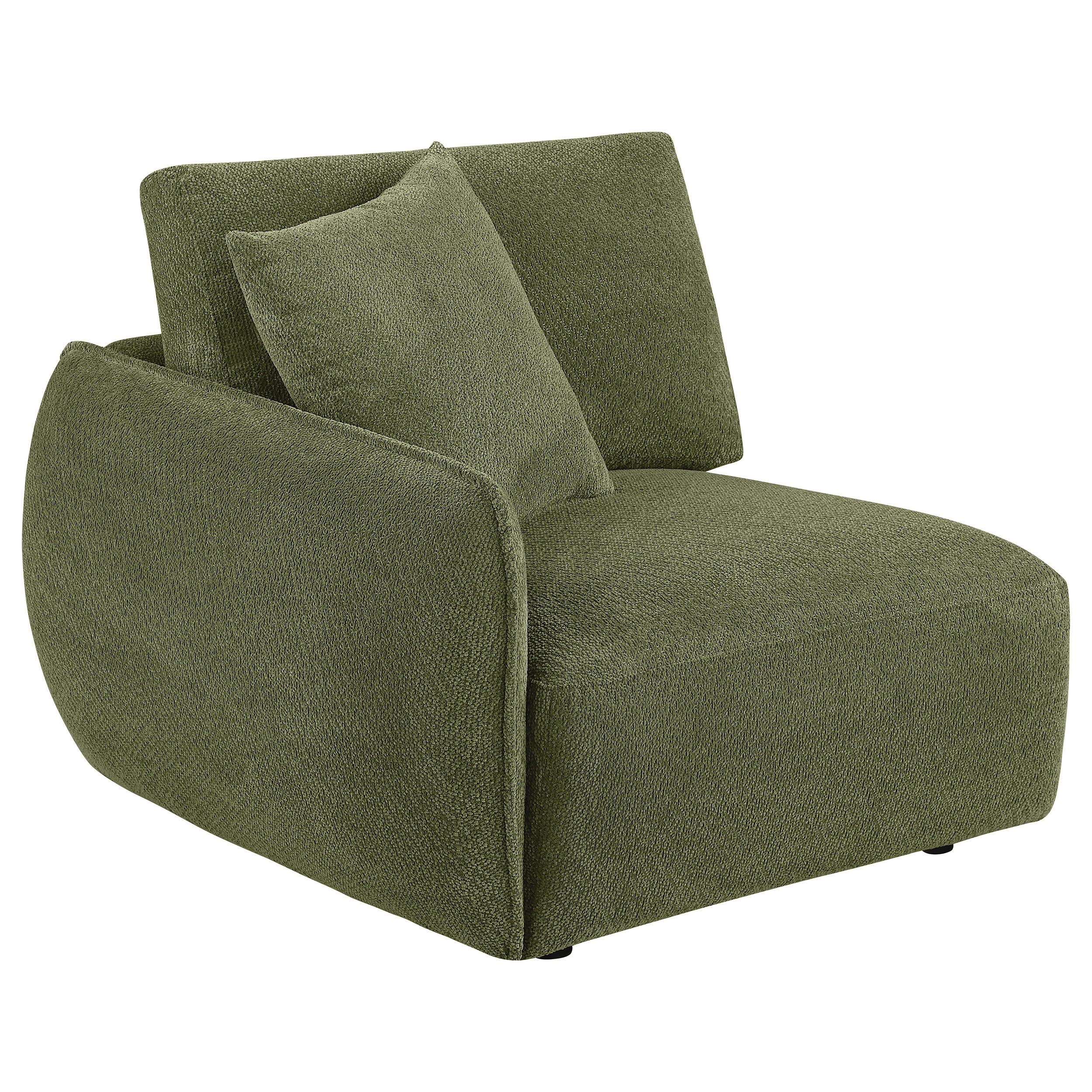 Elysia 6-piece Chenille Upholstered Modular Sectional Sofa Green-