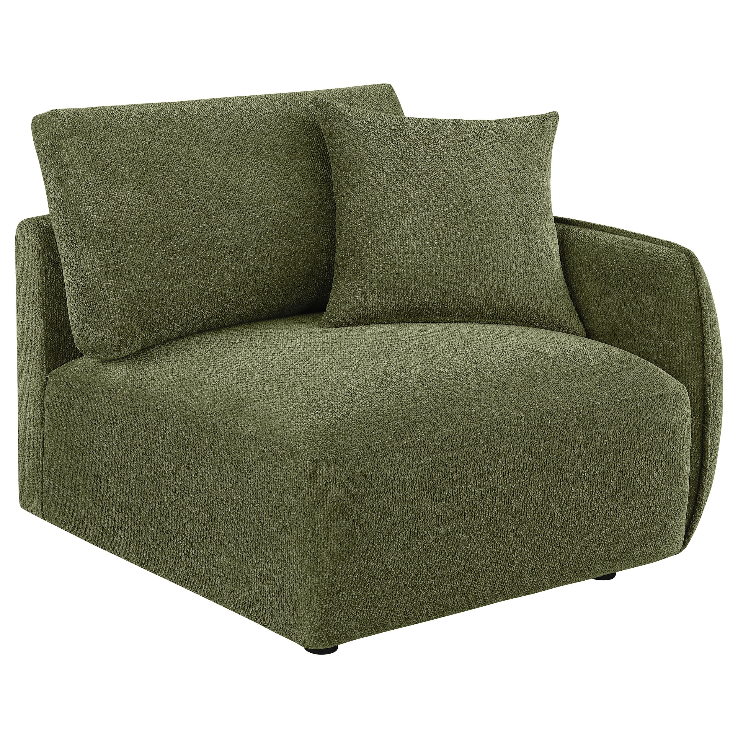 Elysia 6-piece Chenille Upholstered Modular Sectional Sofa Green-