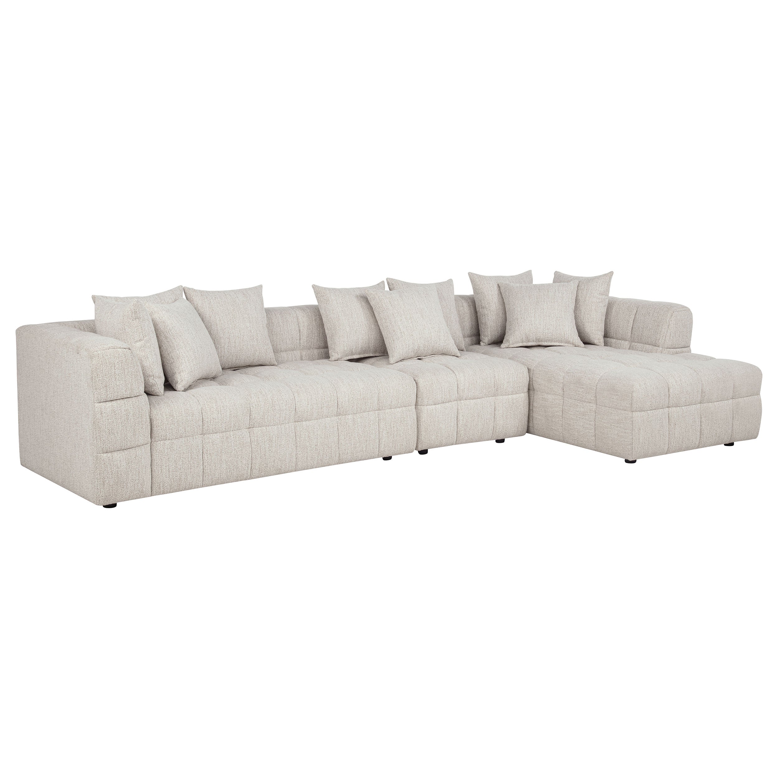 Amara 3-Piece Upholstered Sectional Sofa-Coaster