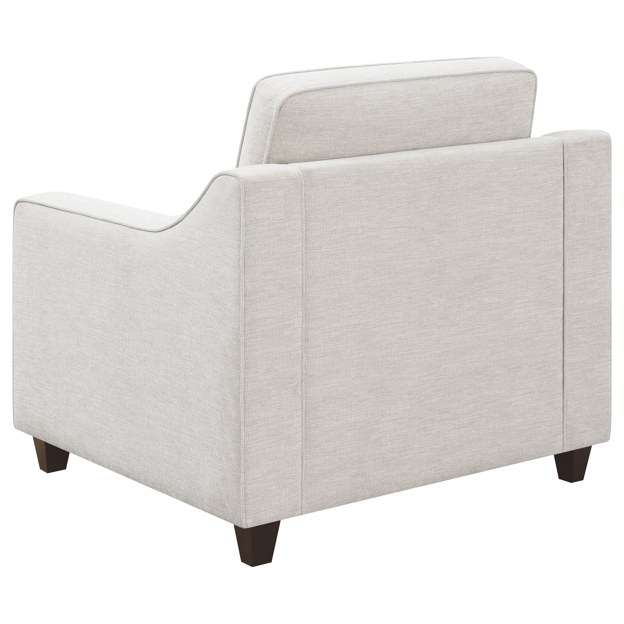 Christine Upholstered Sloped Arm Accent Chair Beige-CoasterElevations