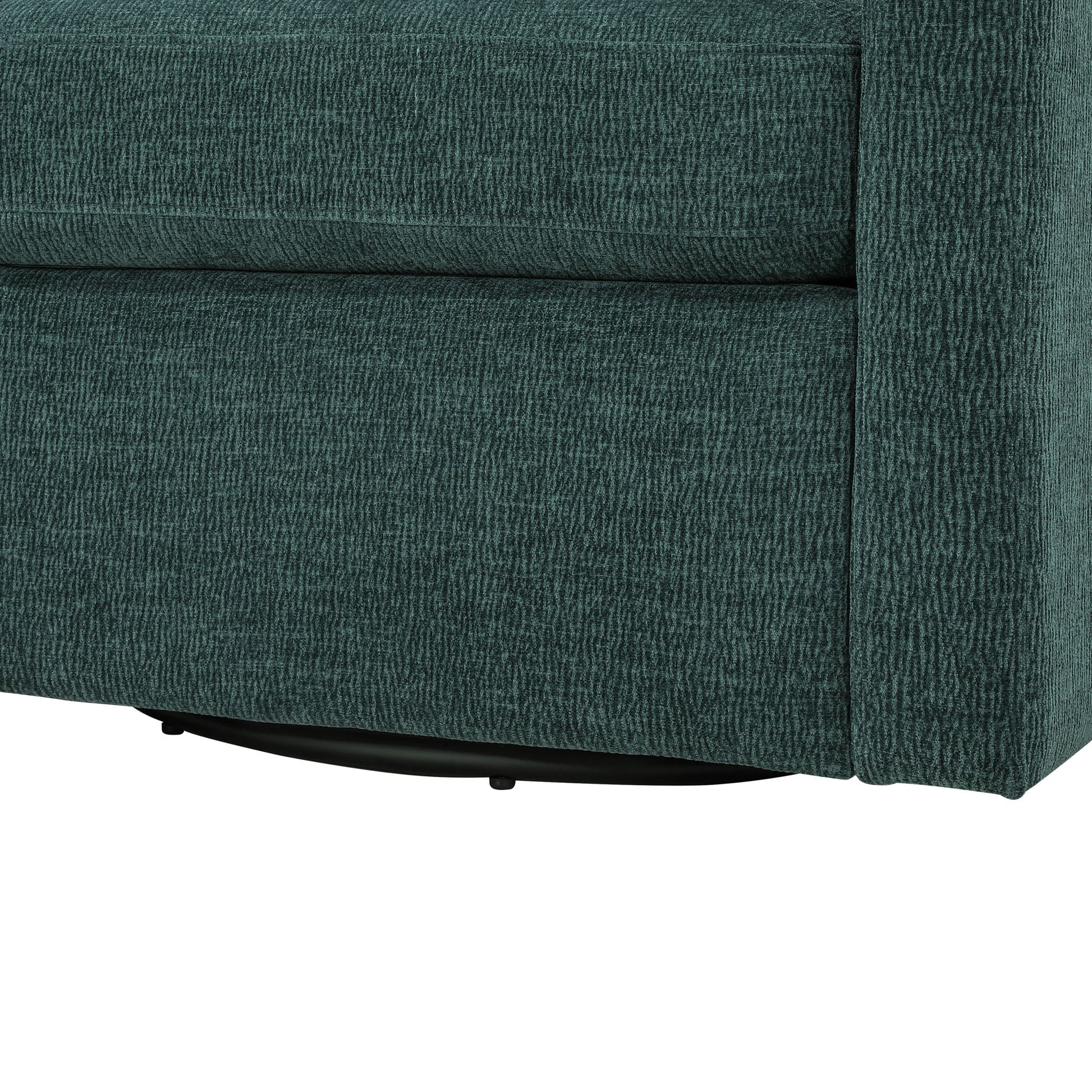 Sutton - Swivel Barrel Chair - Peacock - Best Buy Furniture