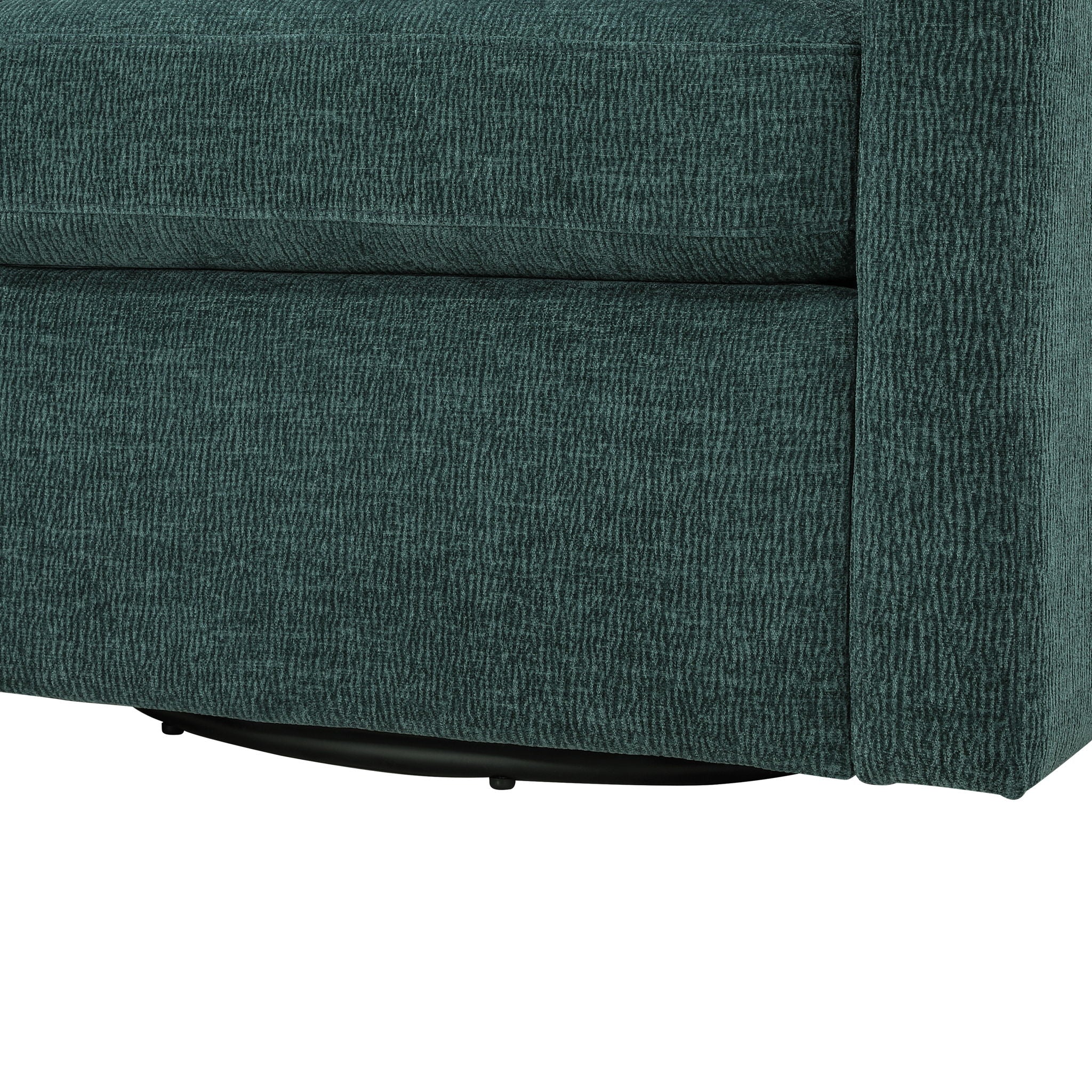 Sutton - Swivel Barrel Chair - Peacock - Best Buy Furniture
