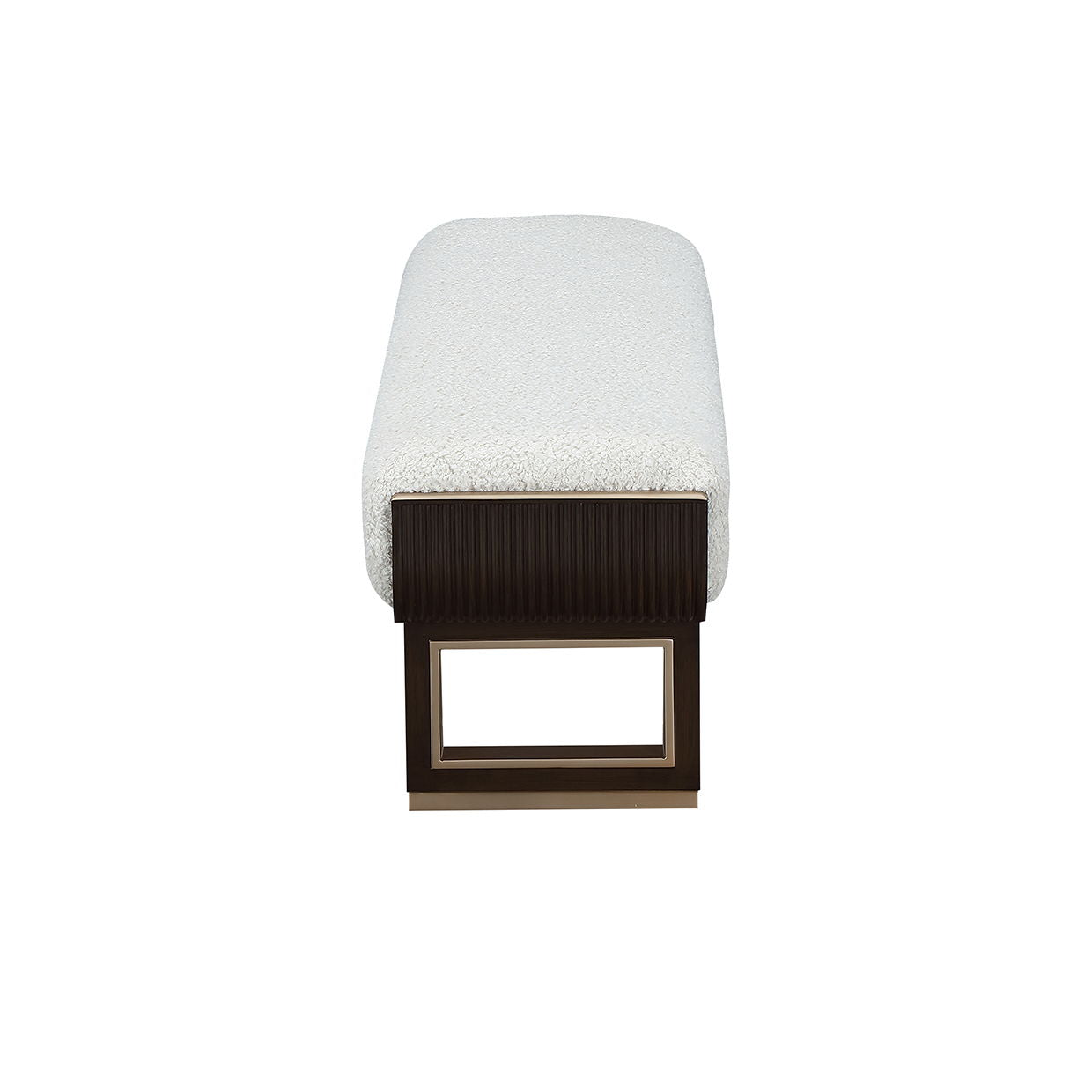 West Kensington - Accent Bench - Cream Puff / Medium Espresso
