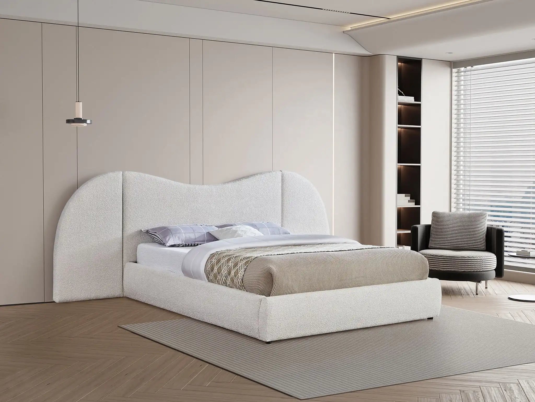 Everest - Boucle Fabric Bed