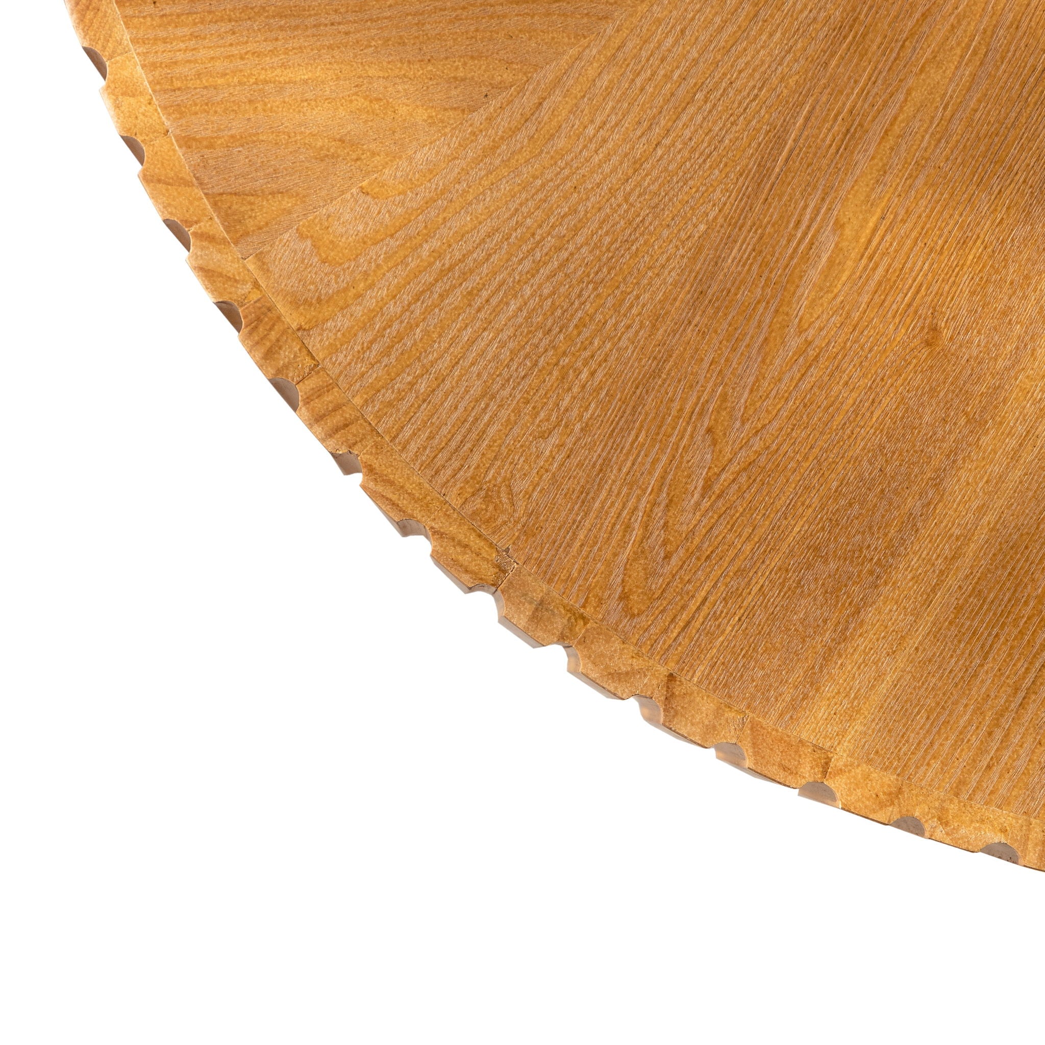 Round Retro Coffee With Solid Wood Legs