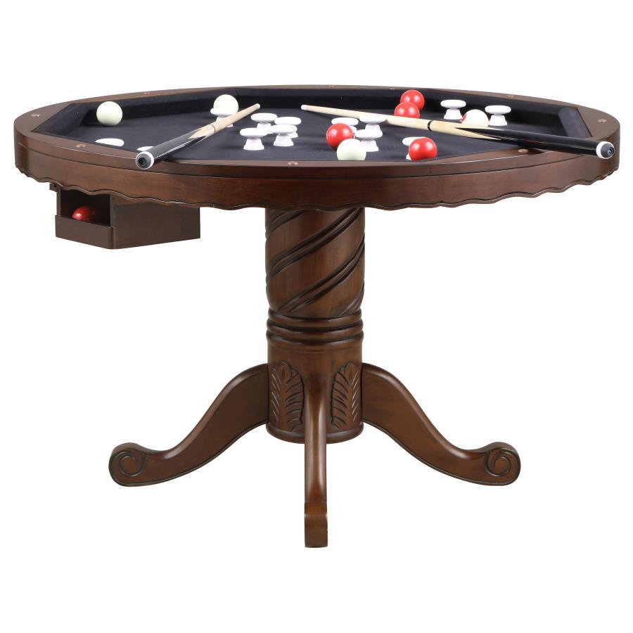 Turk - 5 Piece Dining And Game Table Set - Tobacco