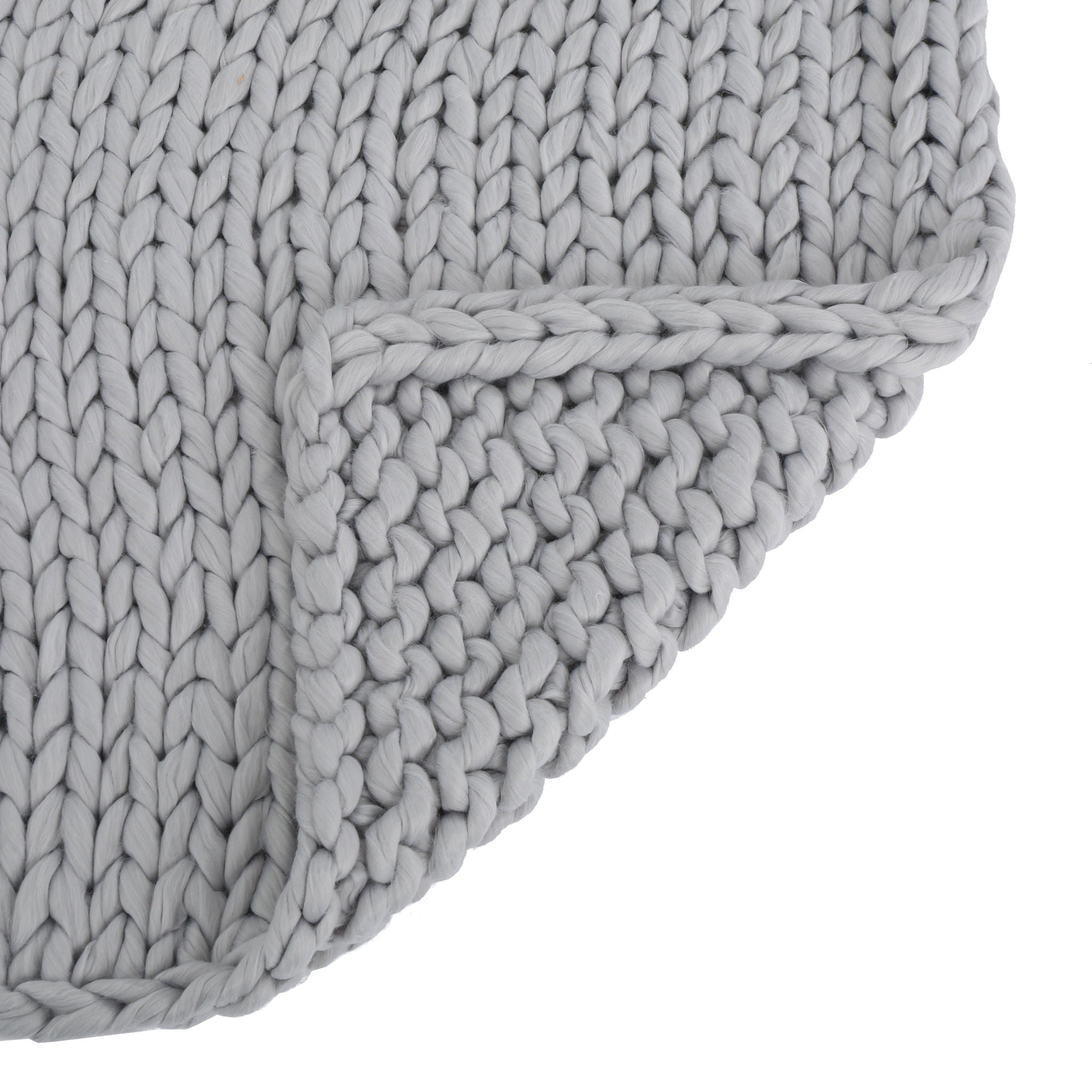Cozy Knitted Acrylic Throw Blanket With Double Sided Design