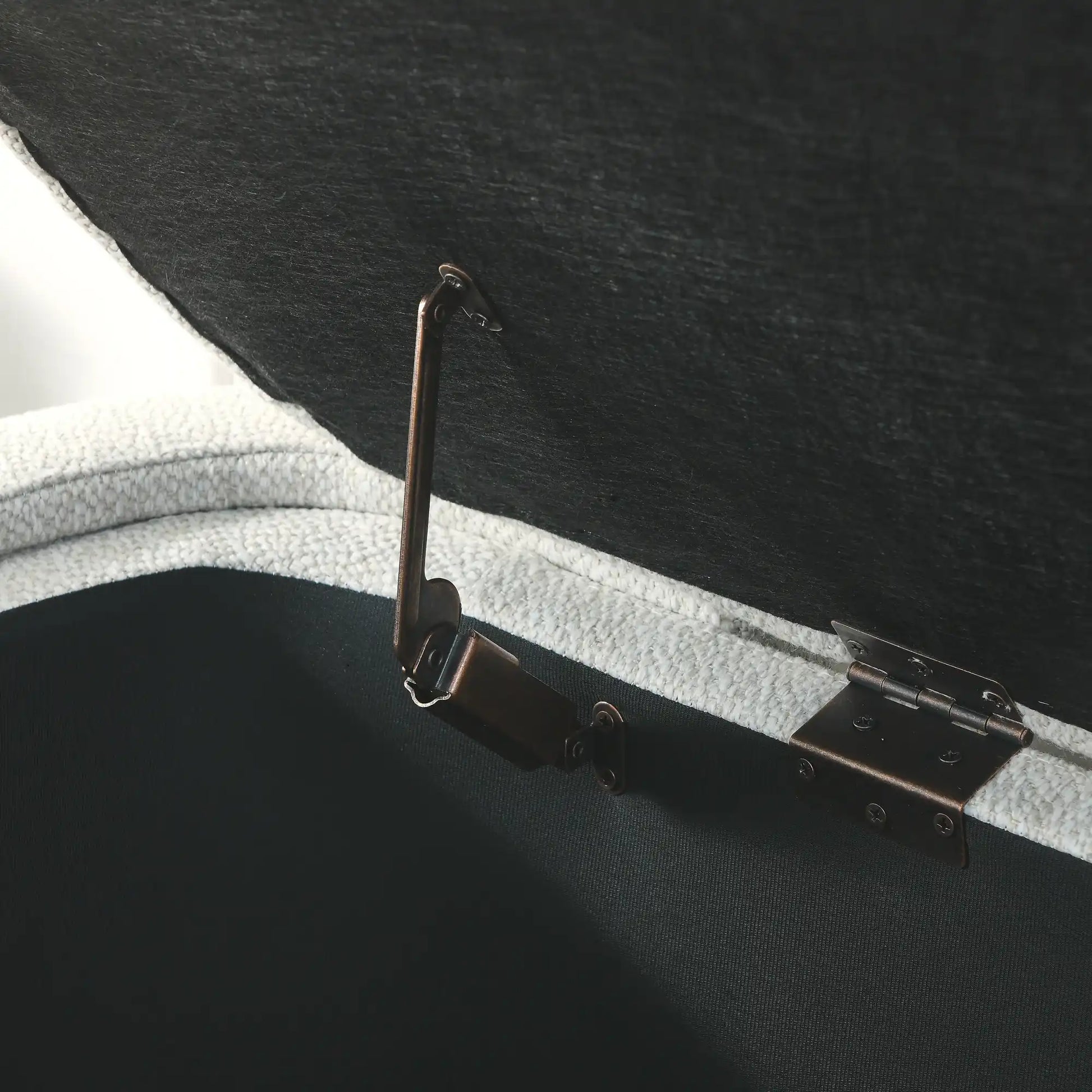 Tessa Cream Linen Storage Bench - Best Buy Furniture