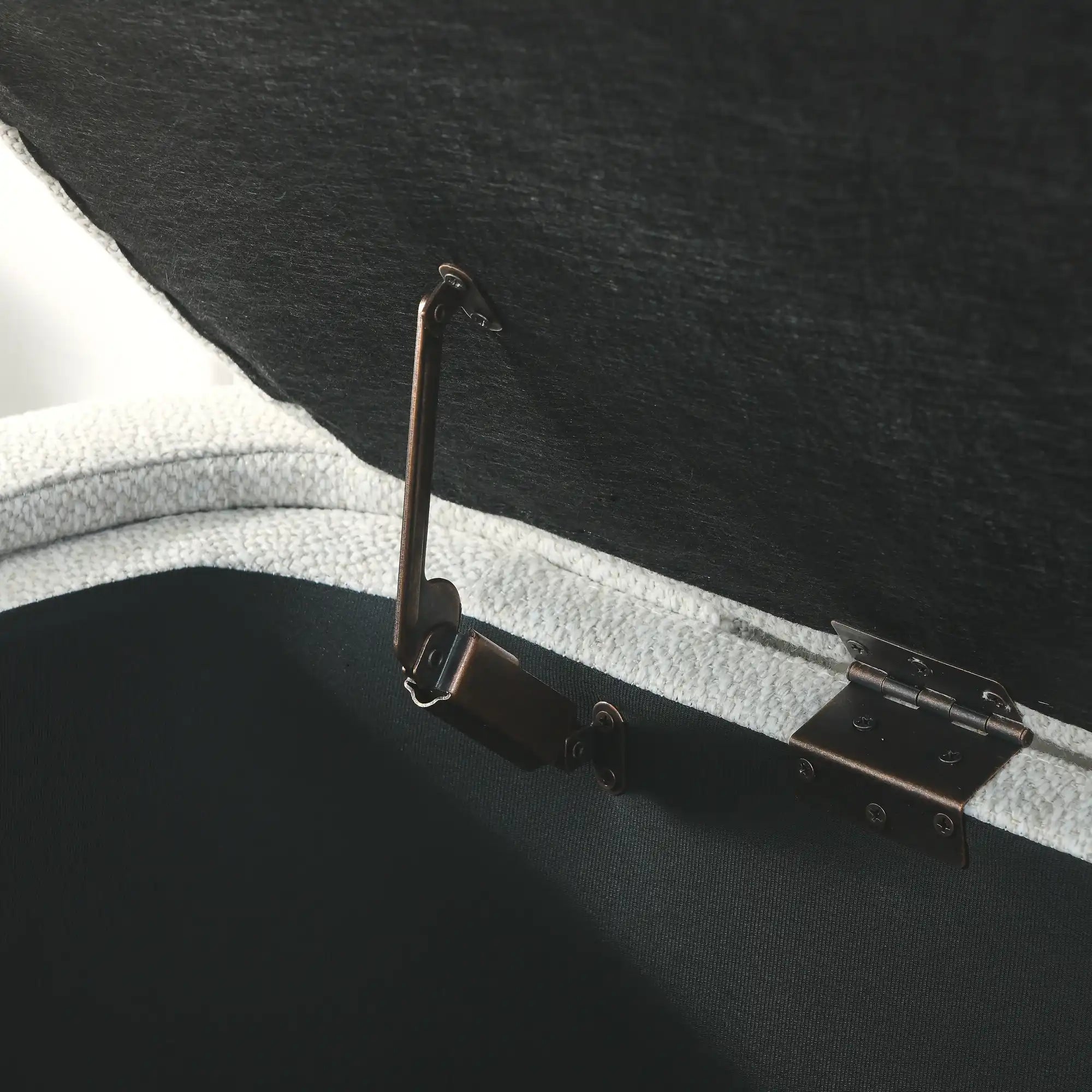 Tessa Cream Linen Storage Bench - Best Buy Furniture