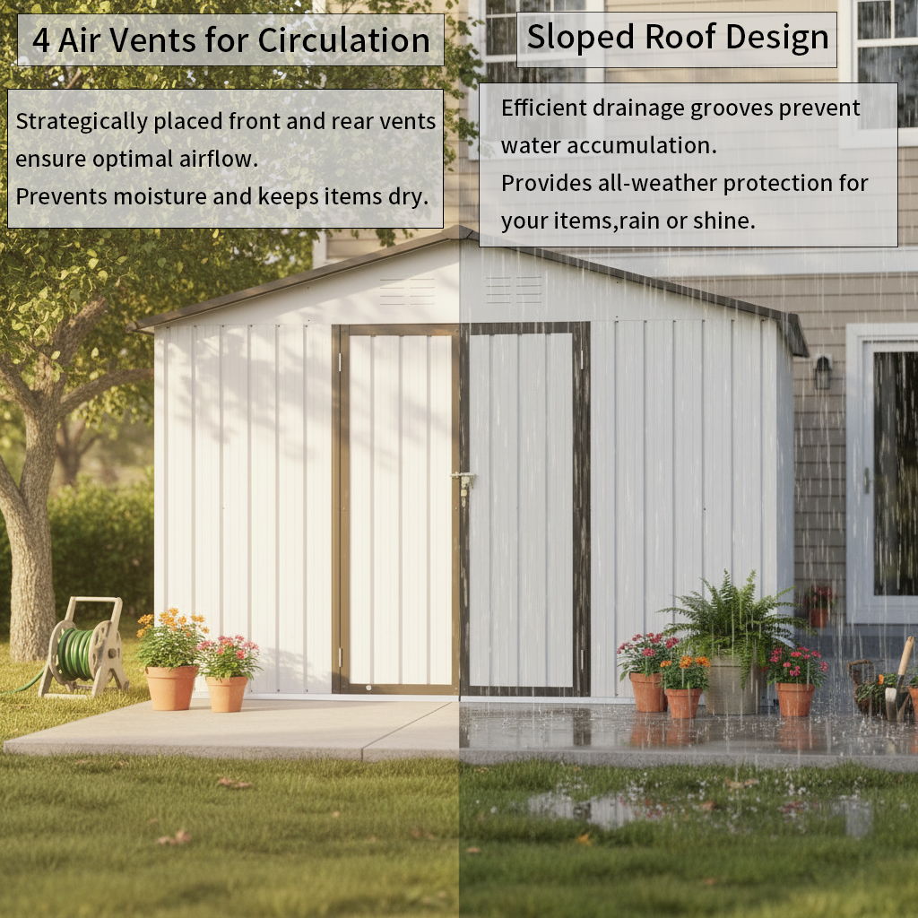 10' x 12' Garden Sheds Outdoor Storage Sheds