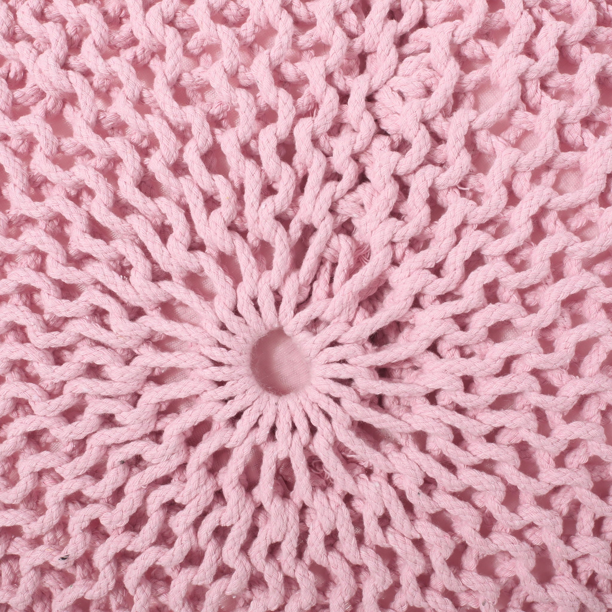 Belle - Modern Knitted Cotton Round Pouf
