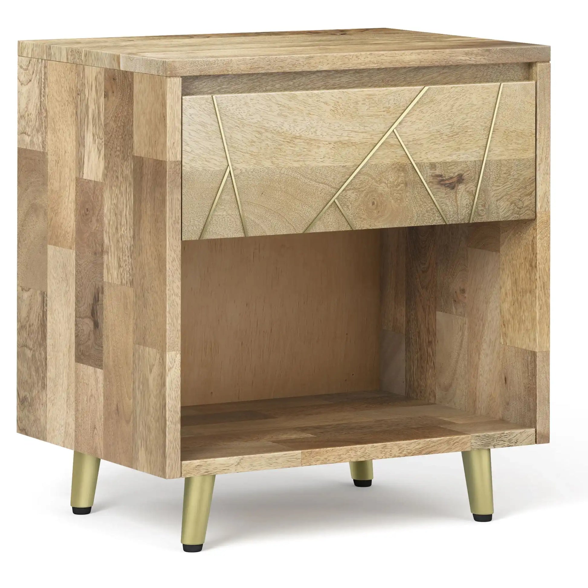 Jager - Bedside Table - Natural - Best Buy Furniture
