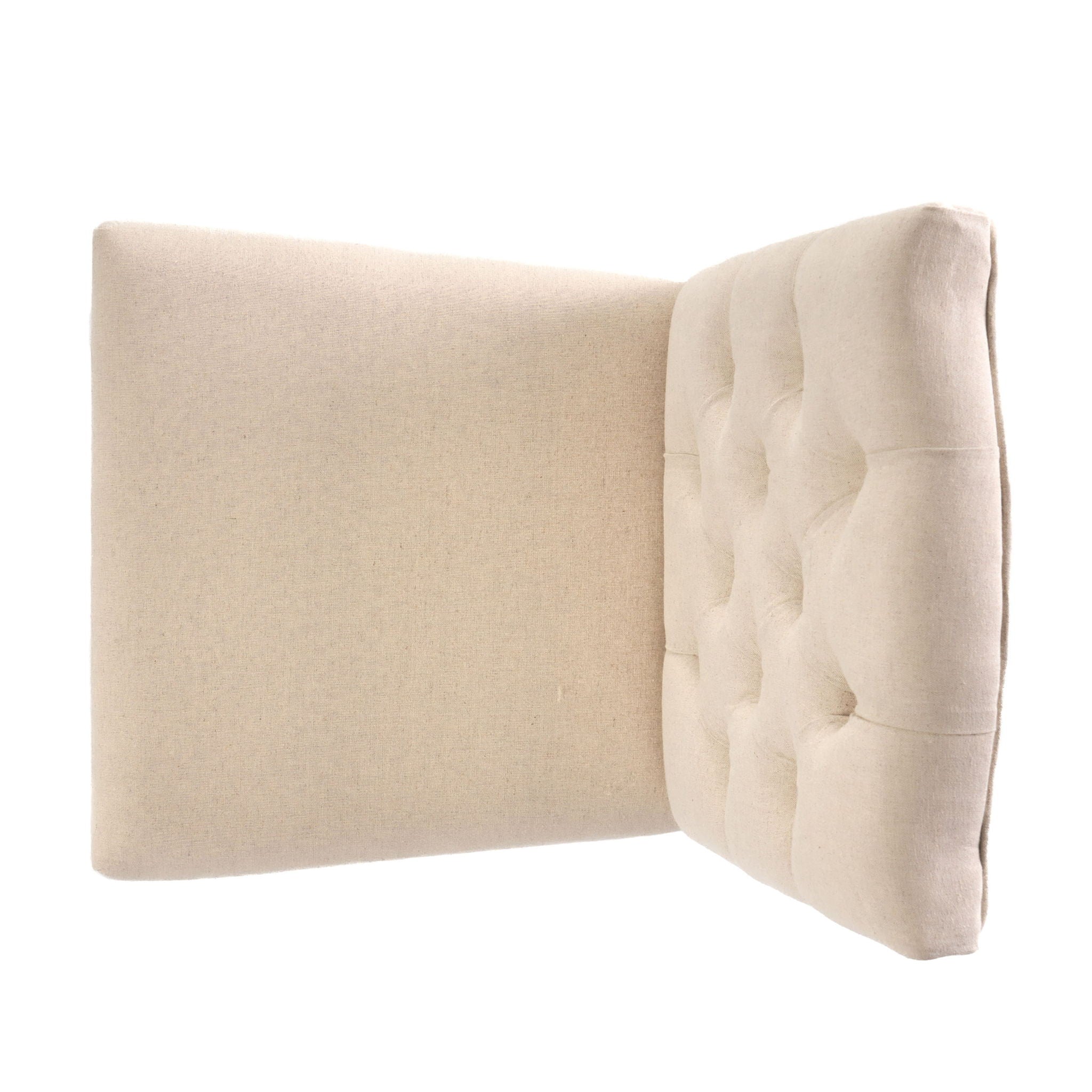 Harriet - Tufted Dining Chair Set Modern Farmhouse Style - Ivory Linen