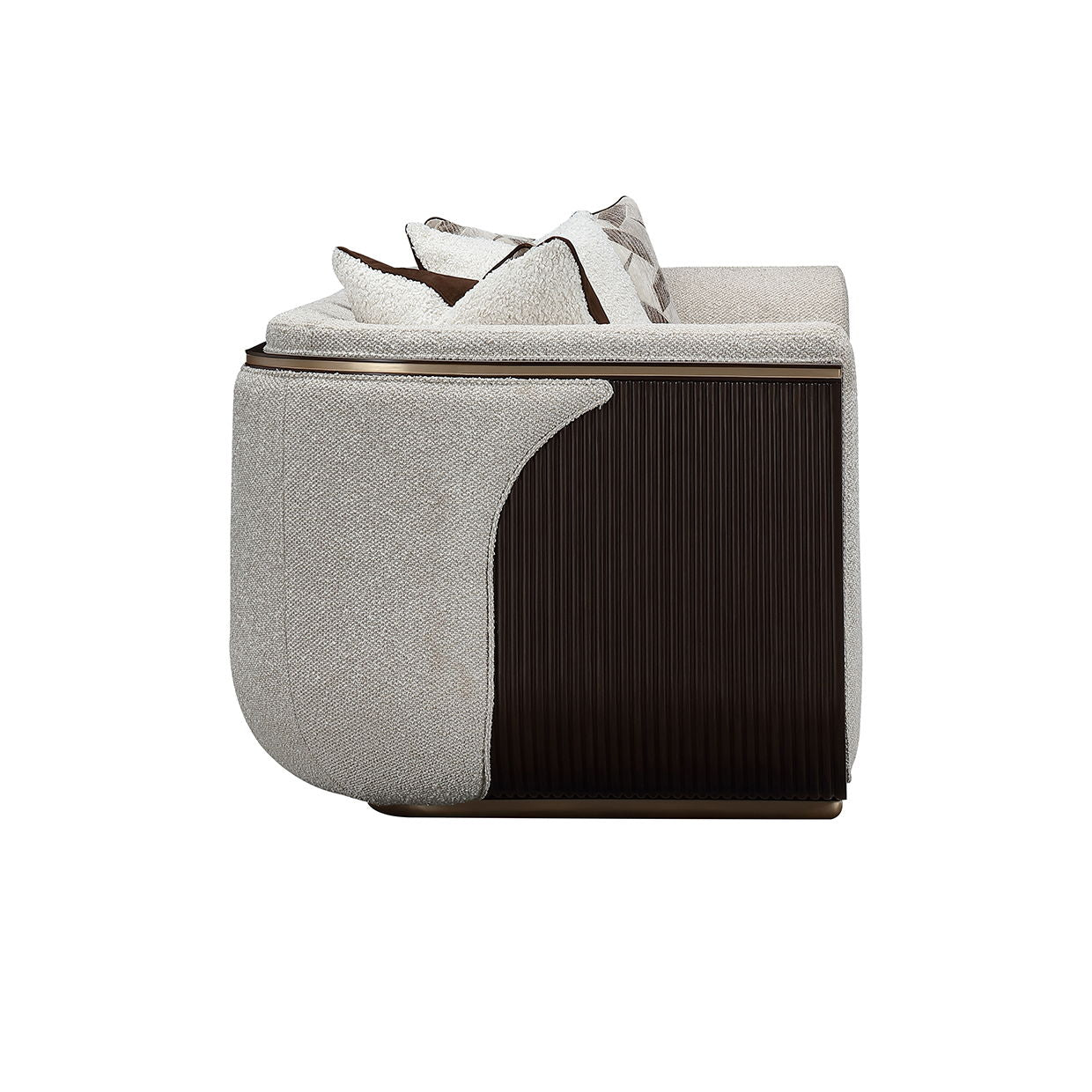 West Kensington - Sofa - Buff / Medium Espresso