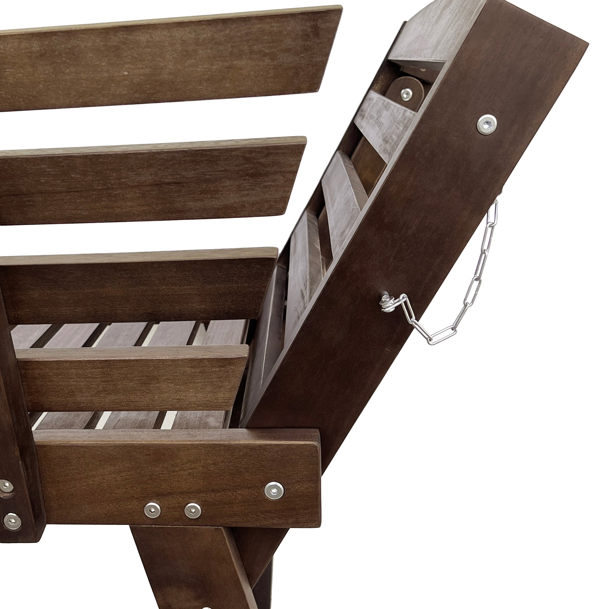 TOPMAX Outdoor Adjustable Patio Wooden Daybed Sofa Chaise Lounge with Cushions