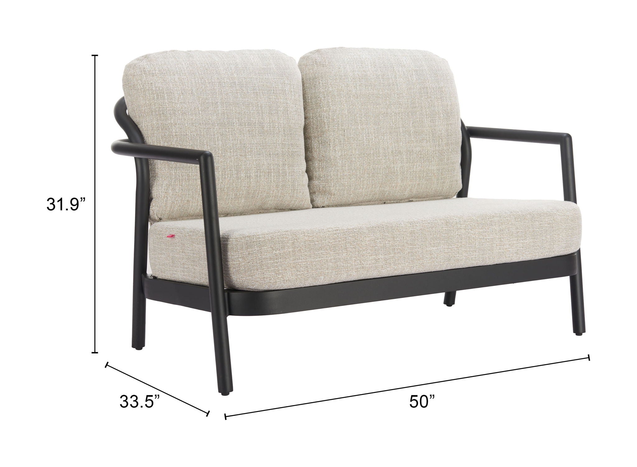 Rein - Outdoor Loveseat - Beige