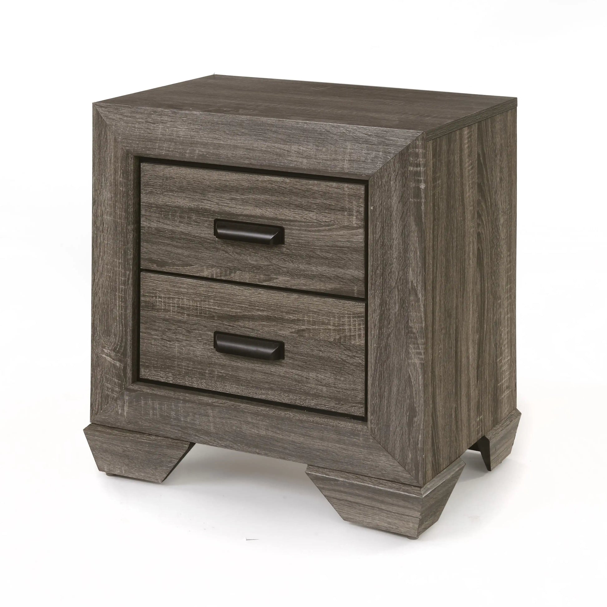 Lyndon - Weathered Grain Nightstand - Gray - Best Buy Furniture