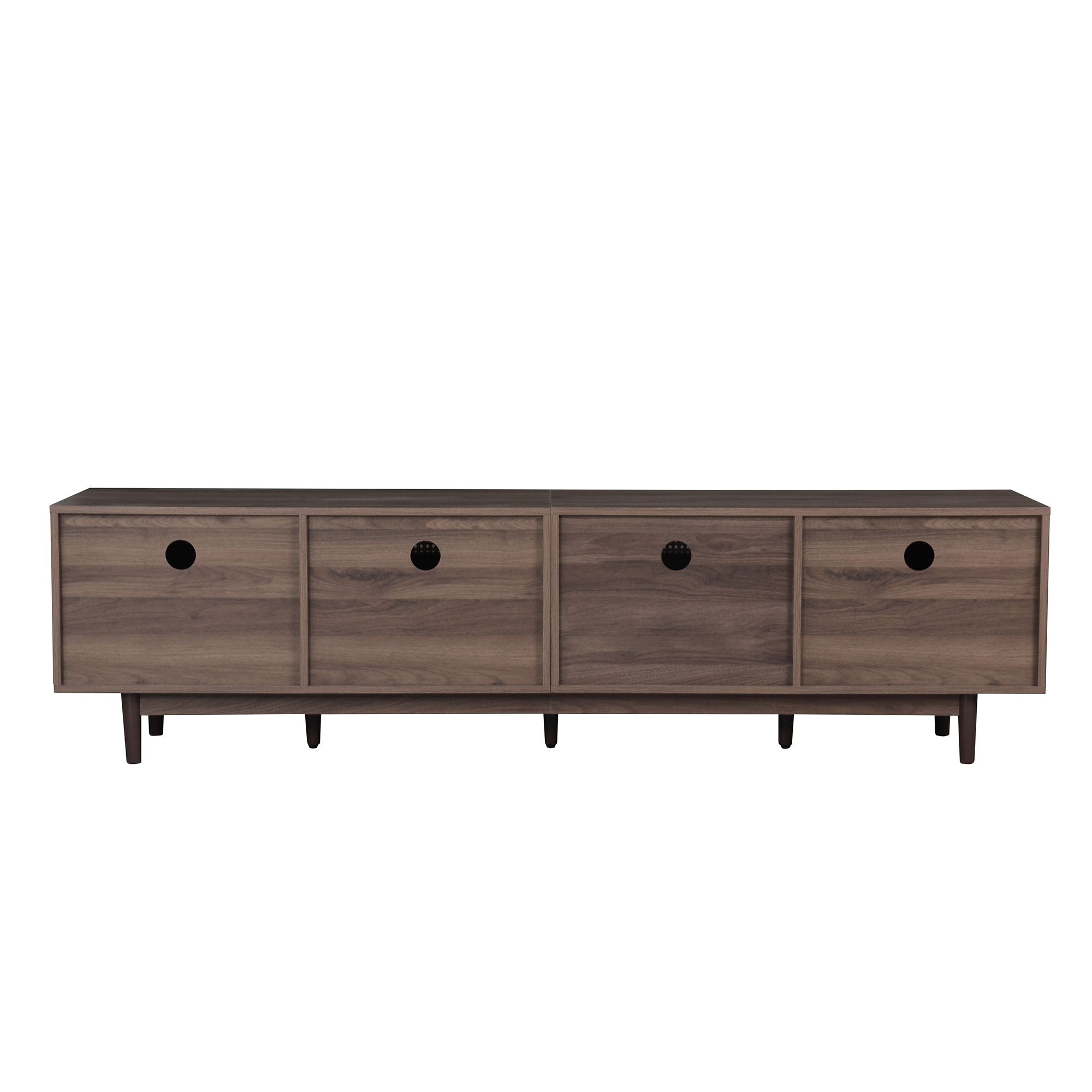 TV Stand With Drawers, Accent Entertainment Center For Living Room - Dark Brown