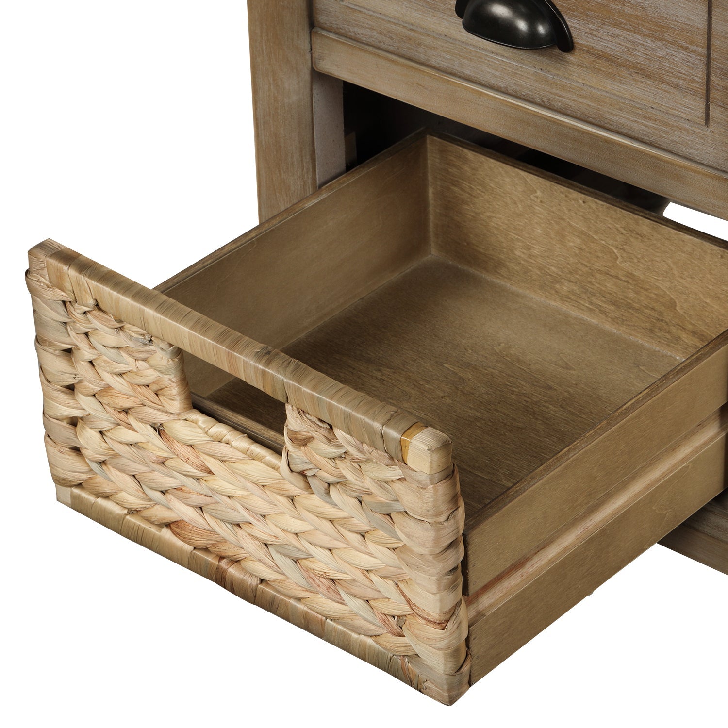 Rustic Storage Bench with 3 Drawers - Best Buy Furniture