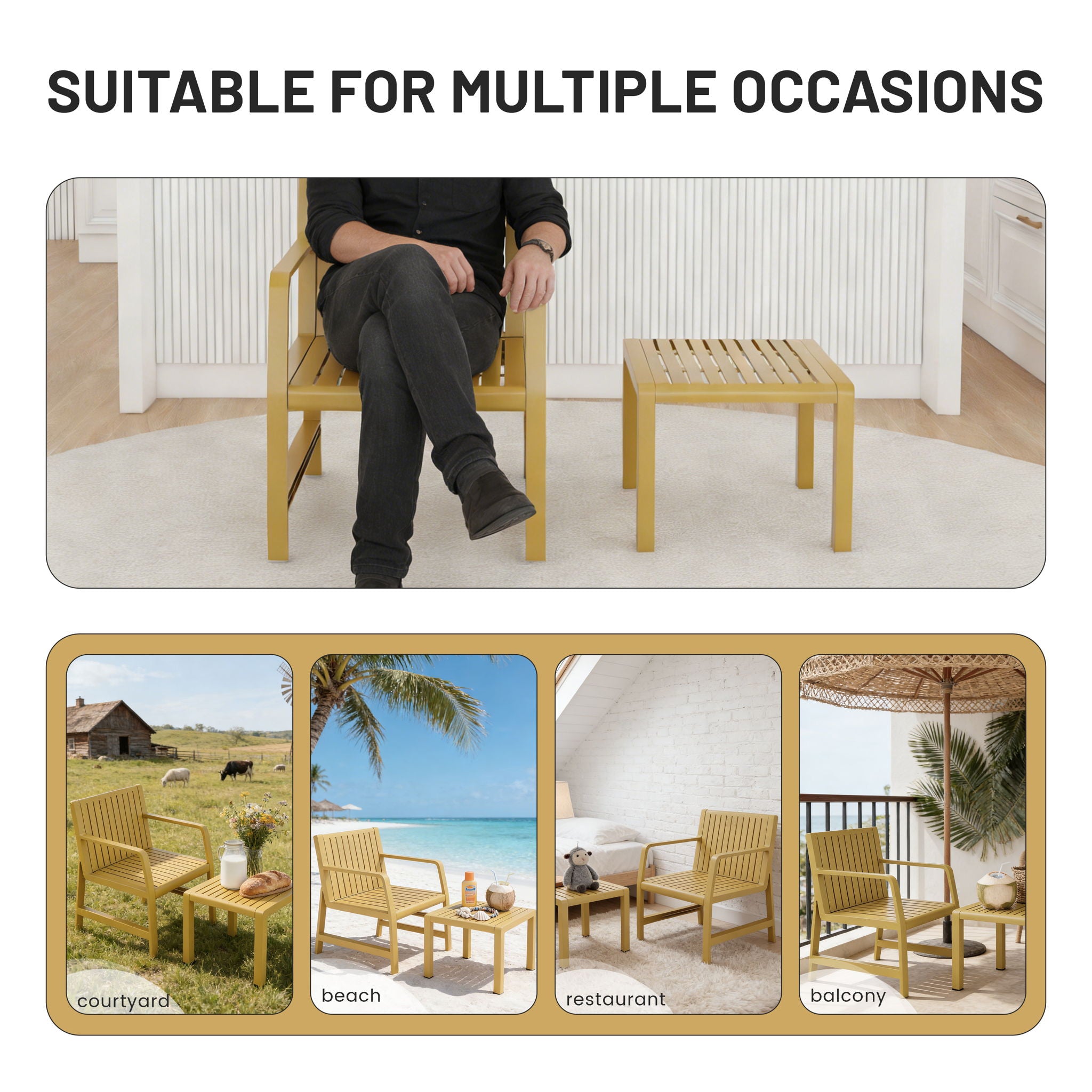 Furniture Set, Waterproof And Durable