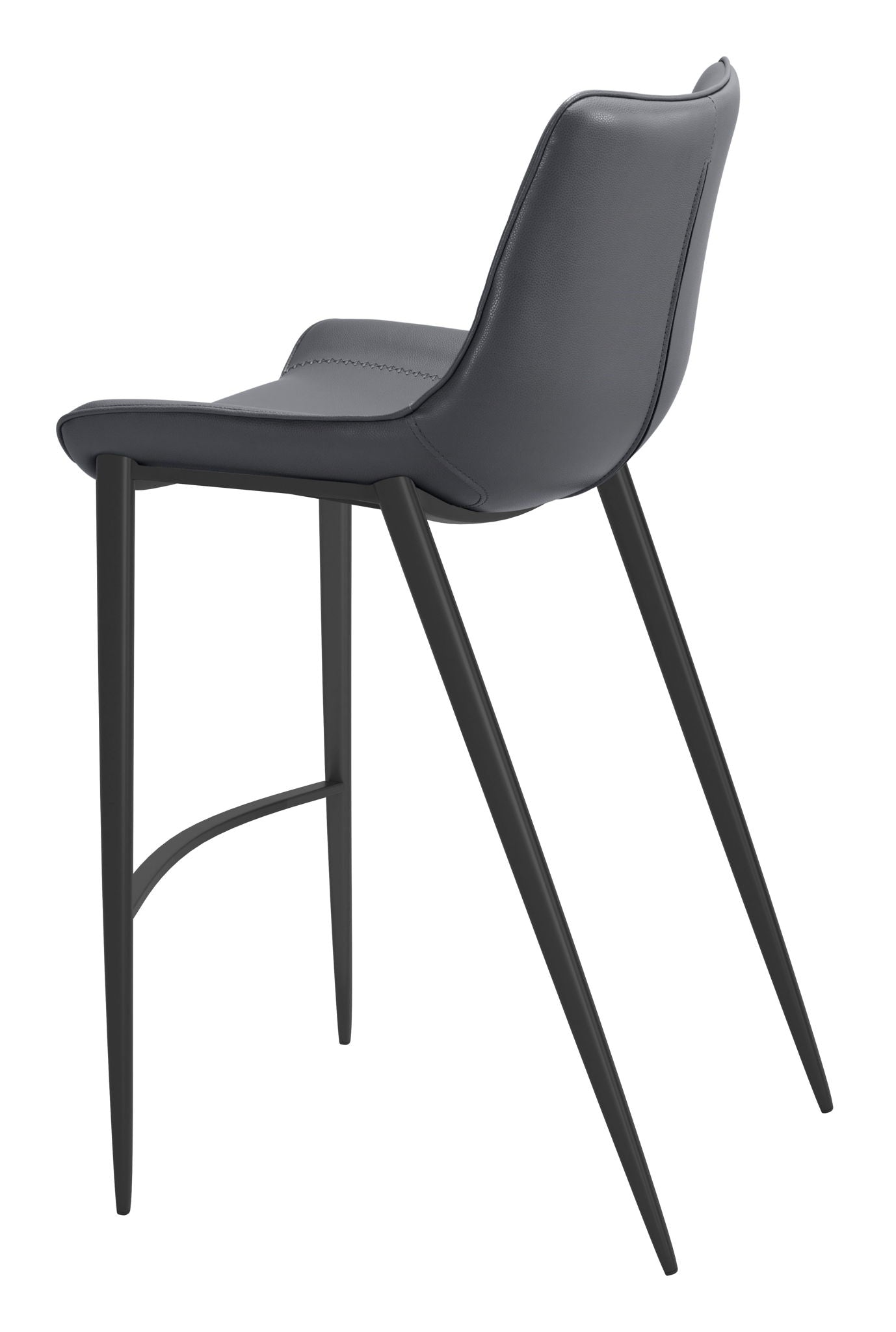 Magnus - Bar Chair (Set of 2) - Dark Gray / Black
