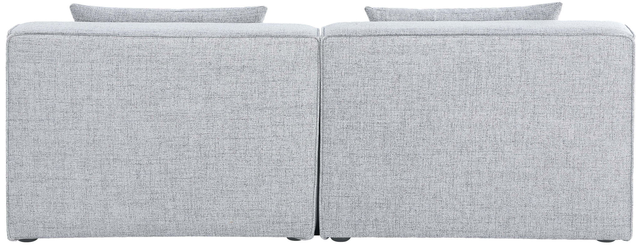 Cube - Linen Modular 2 Seat Armless Sofa