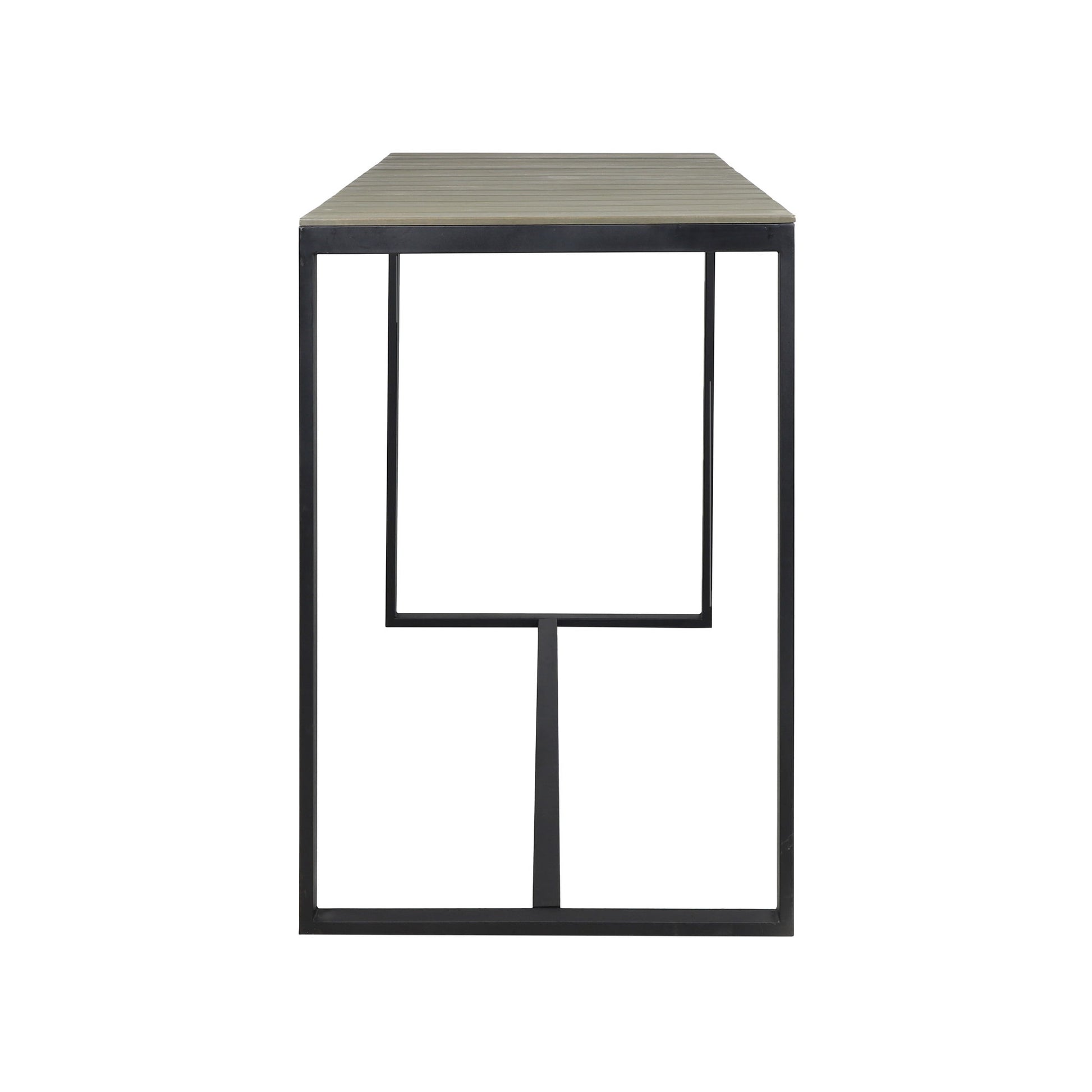 Ernesto - Outdoor Industrial Acacia Wood Bar Table - Best Buy Furniture