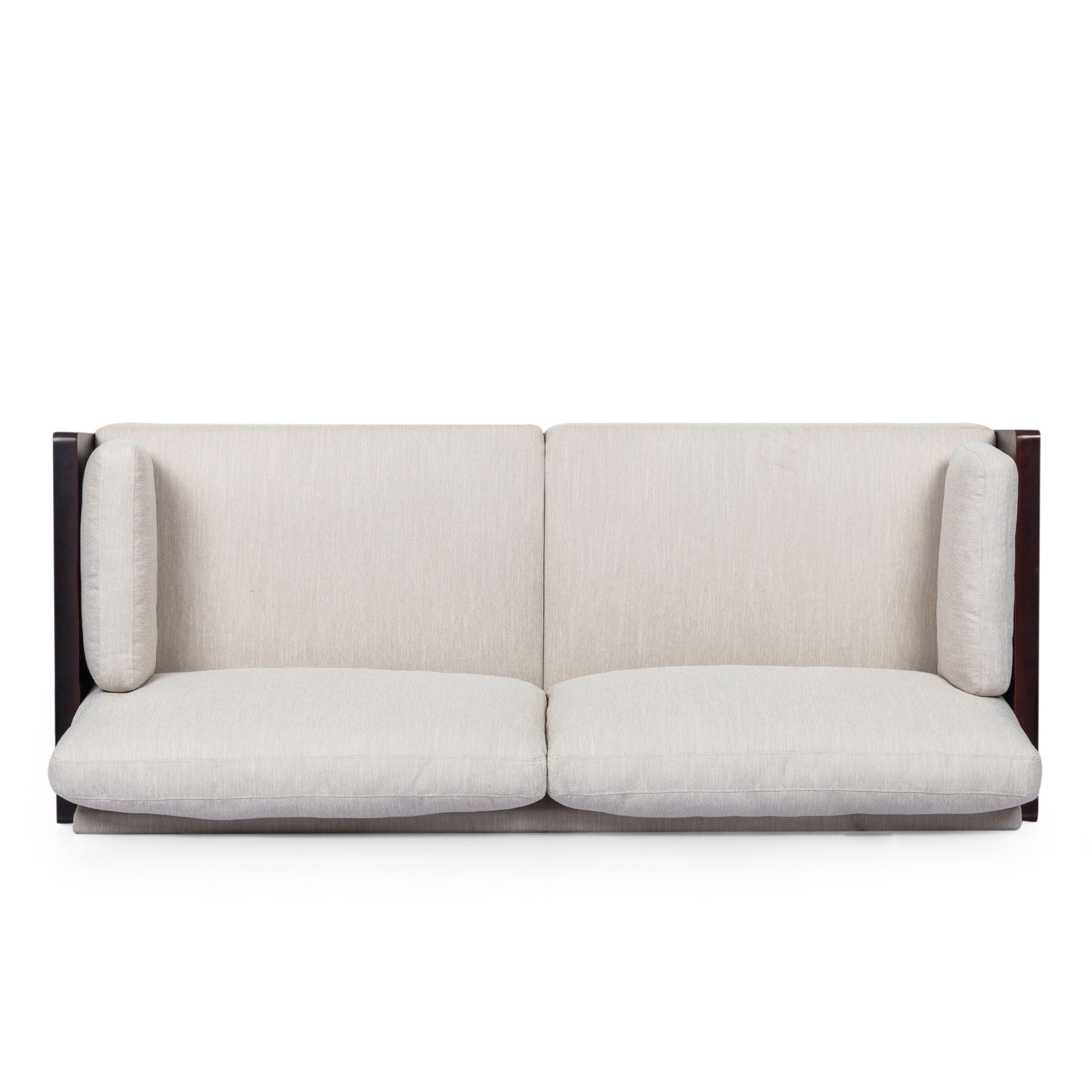 Mid - Century 3 Seater Sofa With Pillow Cushions