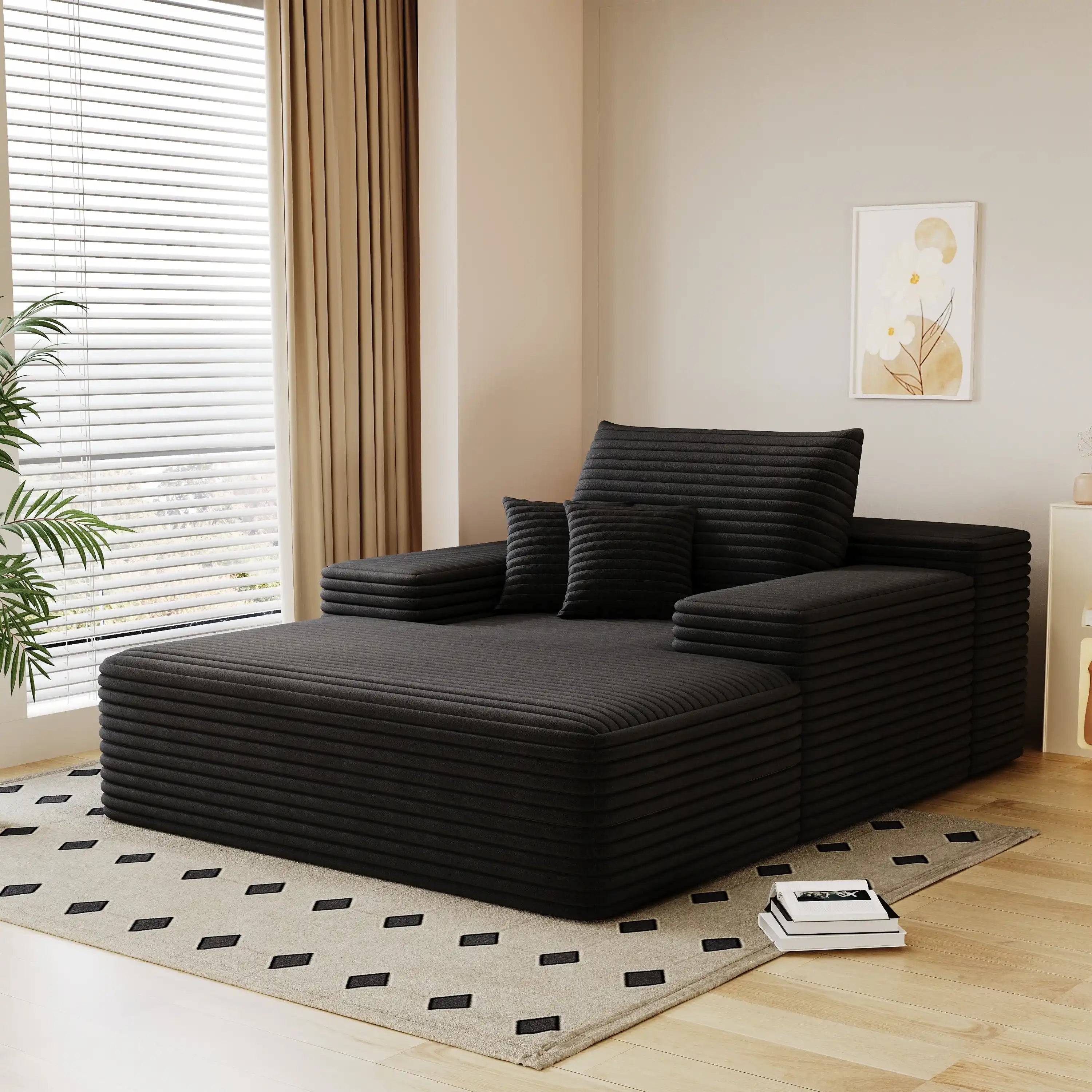 Modern Cloud Chaise lounger | No Assembly Required