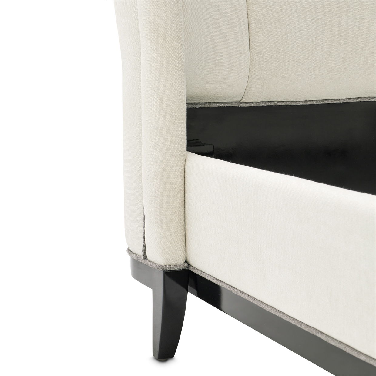 Tuxedo - Eastern King Upholstered Bed - Piano Keyboard