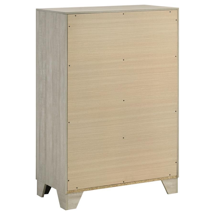 Trenton - 4-Drawer Bedroom Chest Of Drawers - Rustic Cream - Best Buy Furniture