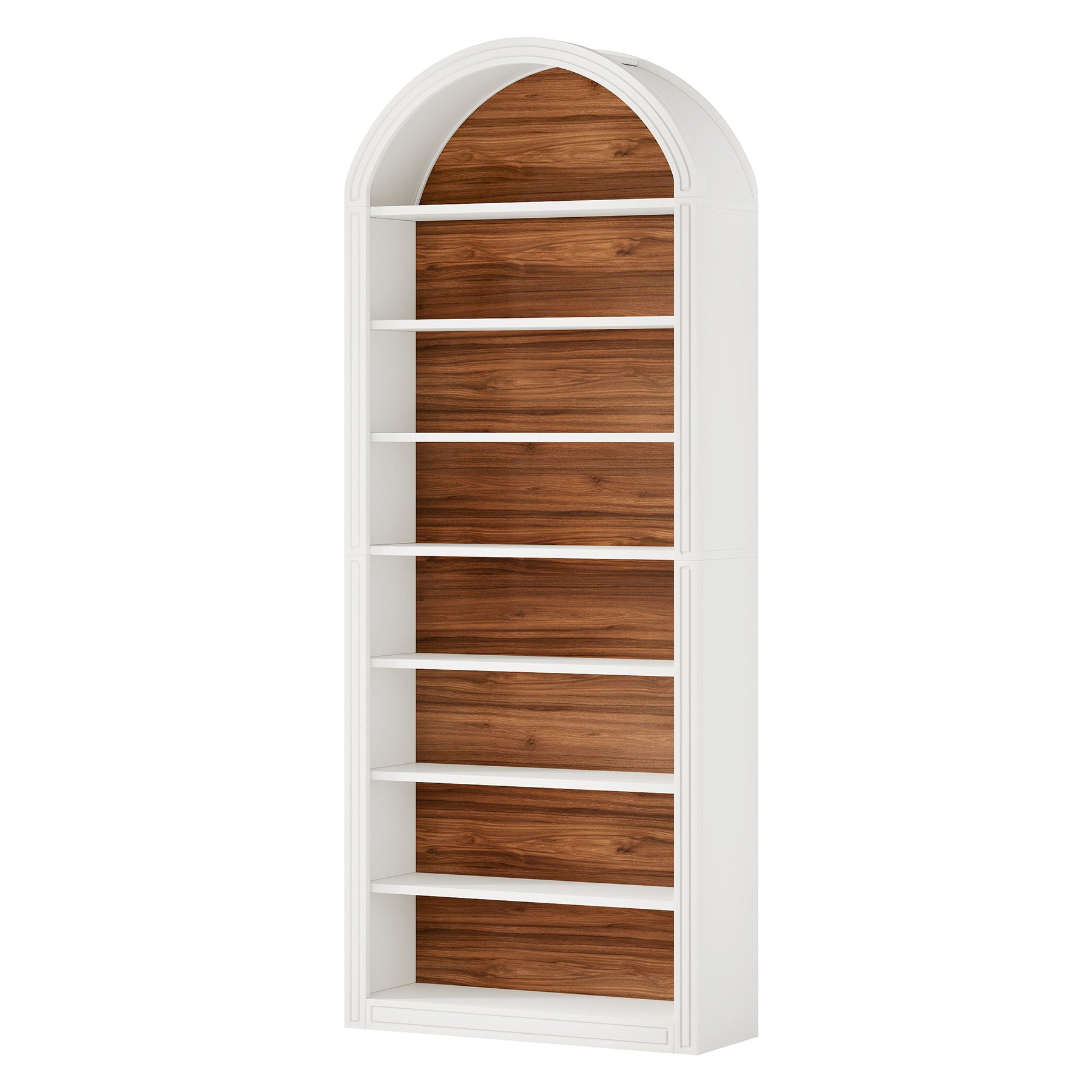 8 Tier Arched Open Display Shelving Unit For Living Room