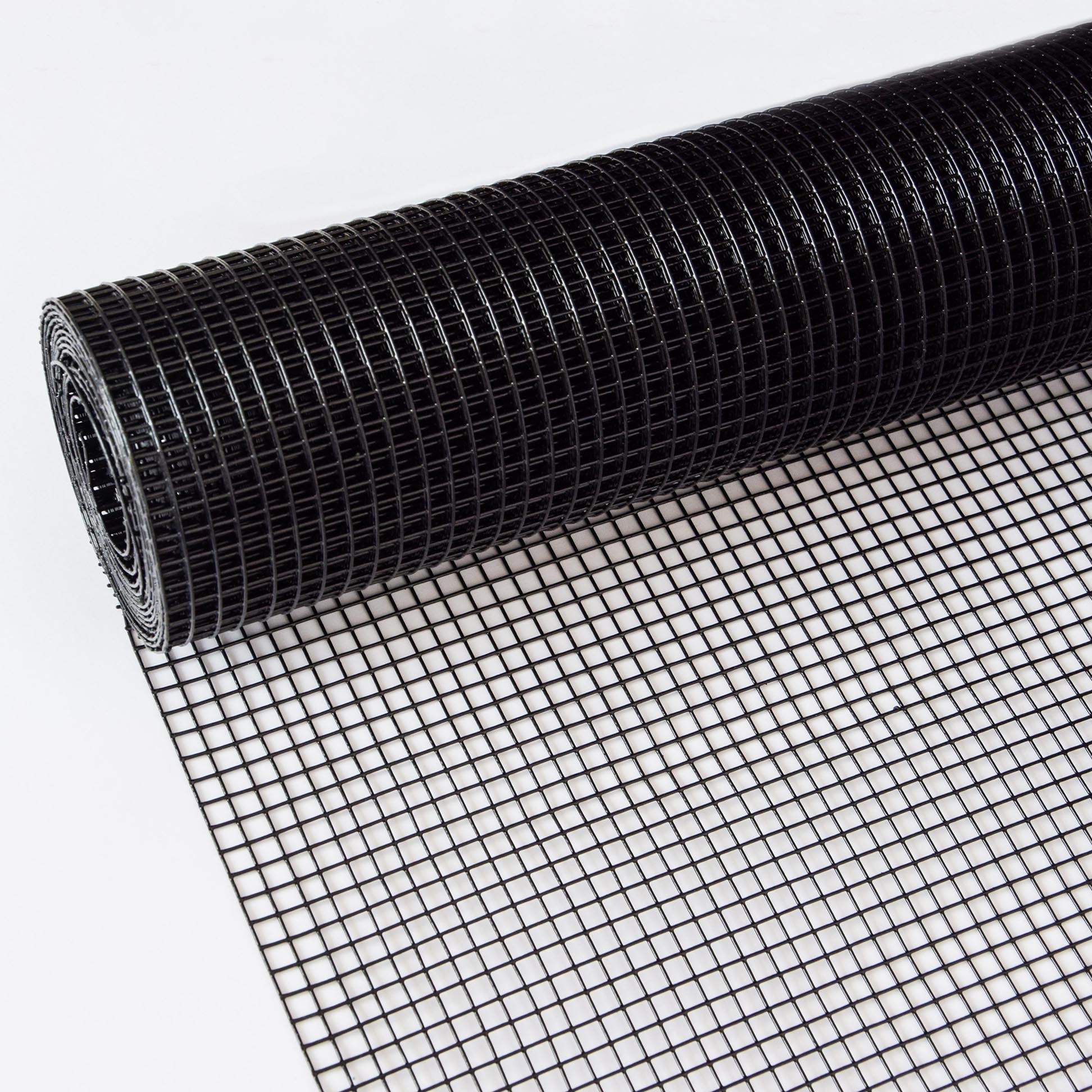 Vinyl Coated Hardware Cloth 19 Gauge Welded Wire Fence For Poultry Netting And Chicken Coop - Black