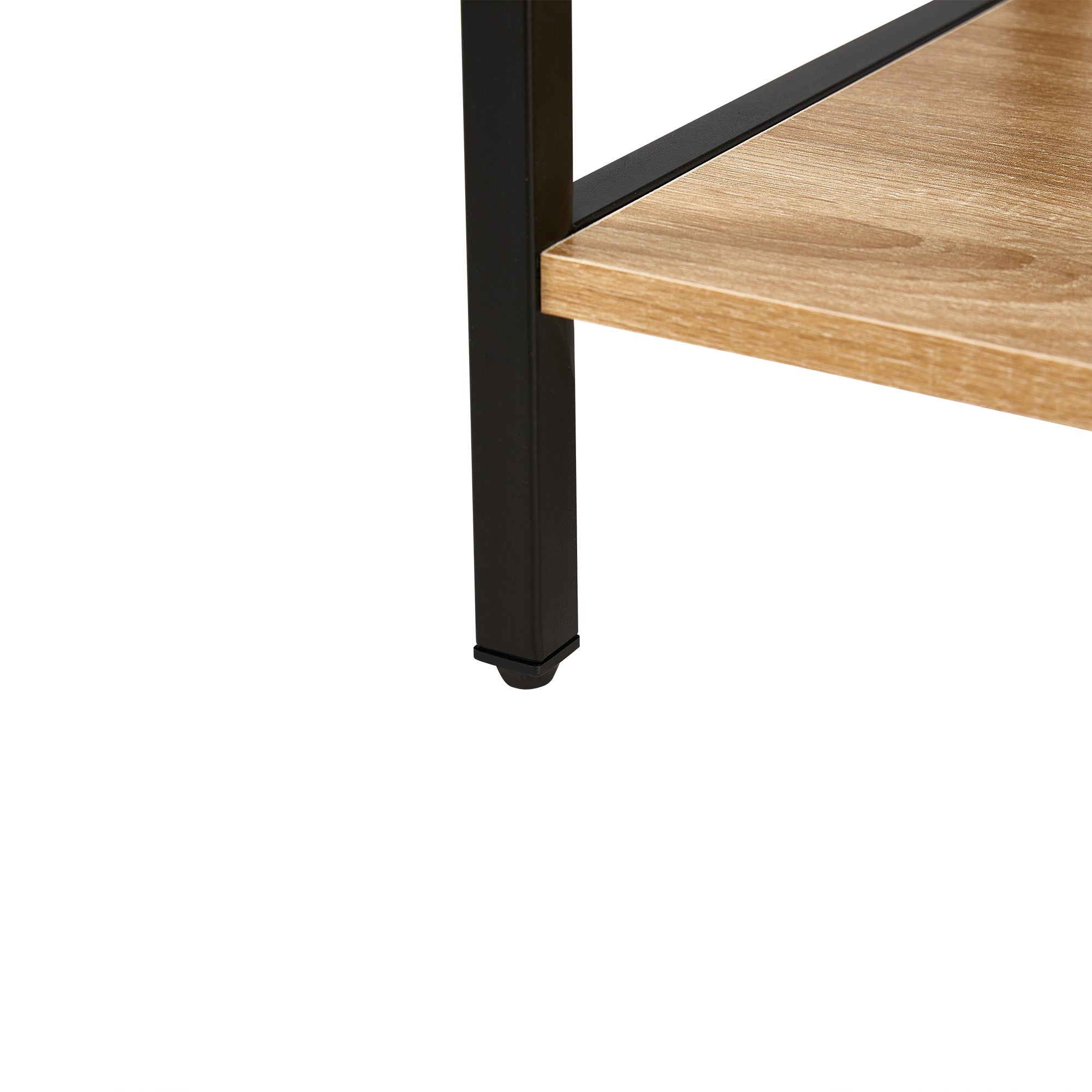 Modern Rattan End Table with Drawer and Metal Legs - Best Buy Furniture