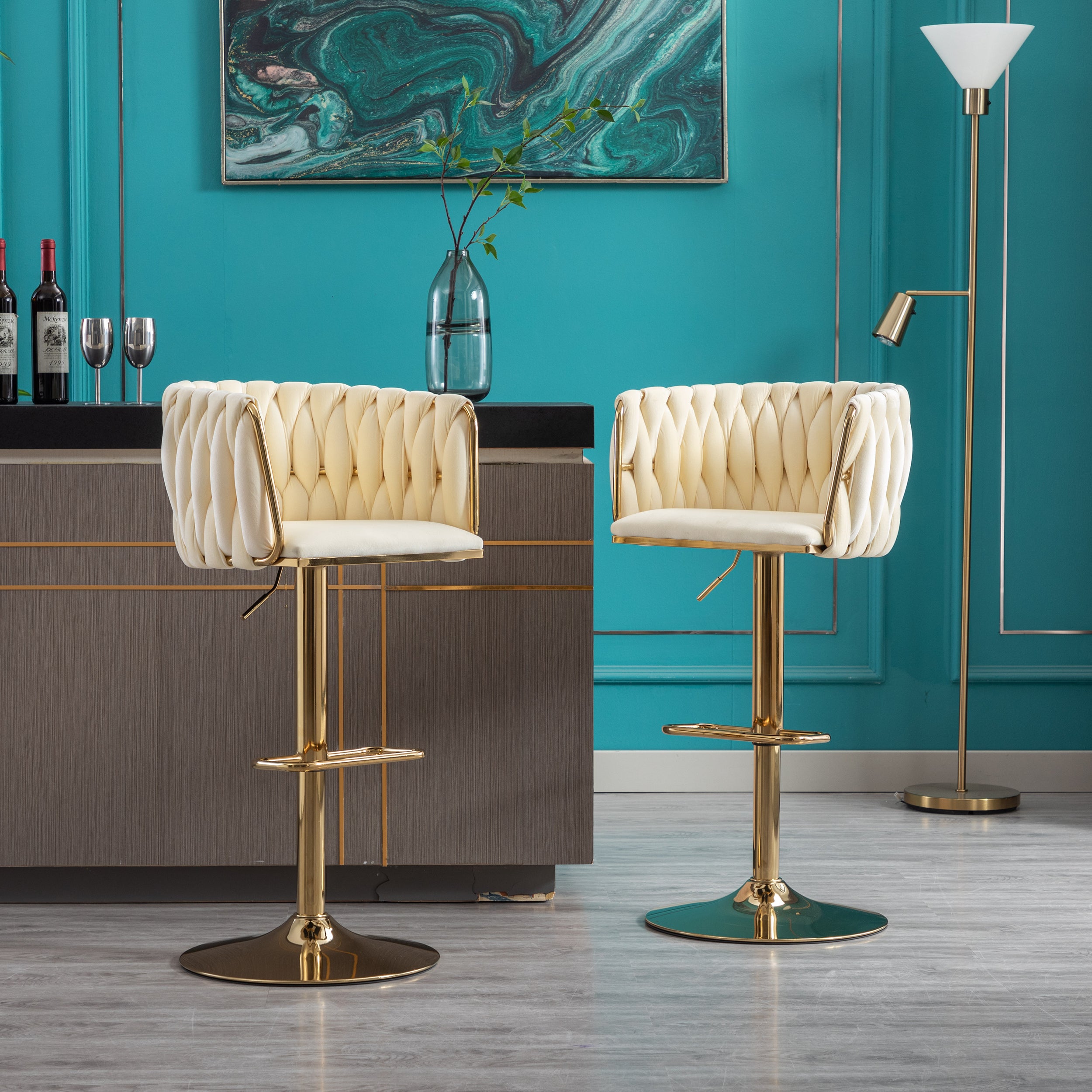 Luxury Set of 2 Bar Stools