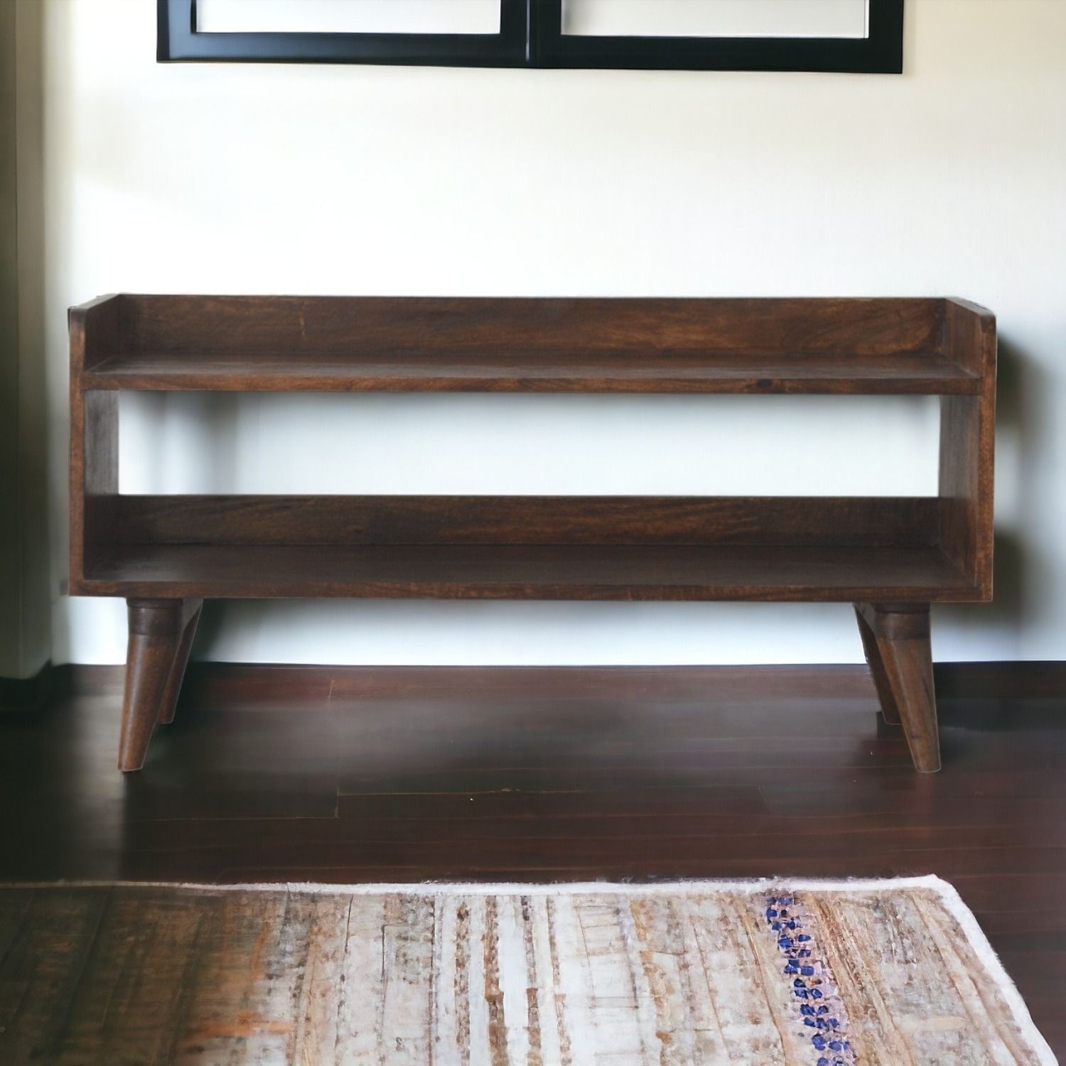 Nordic Storage Bench - Walnut - Best Buy Furniture