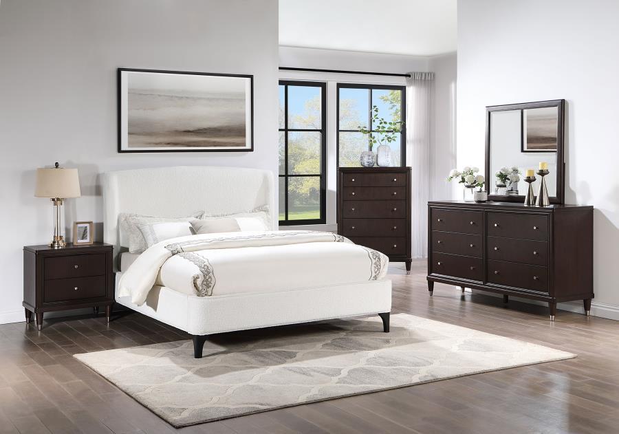Mosby - Upholstered Wingback Bed