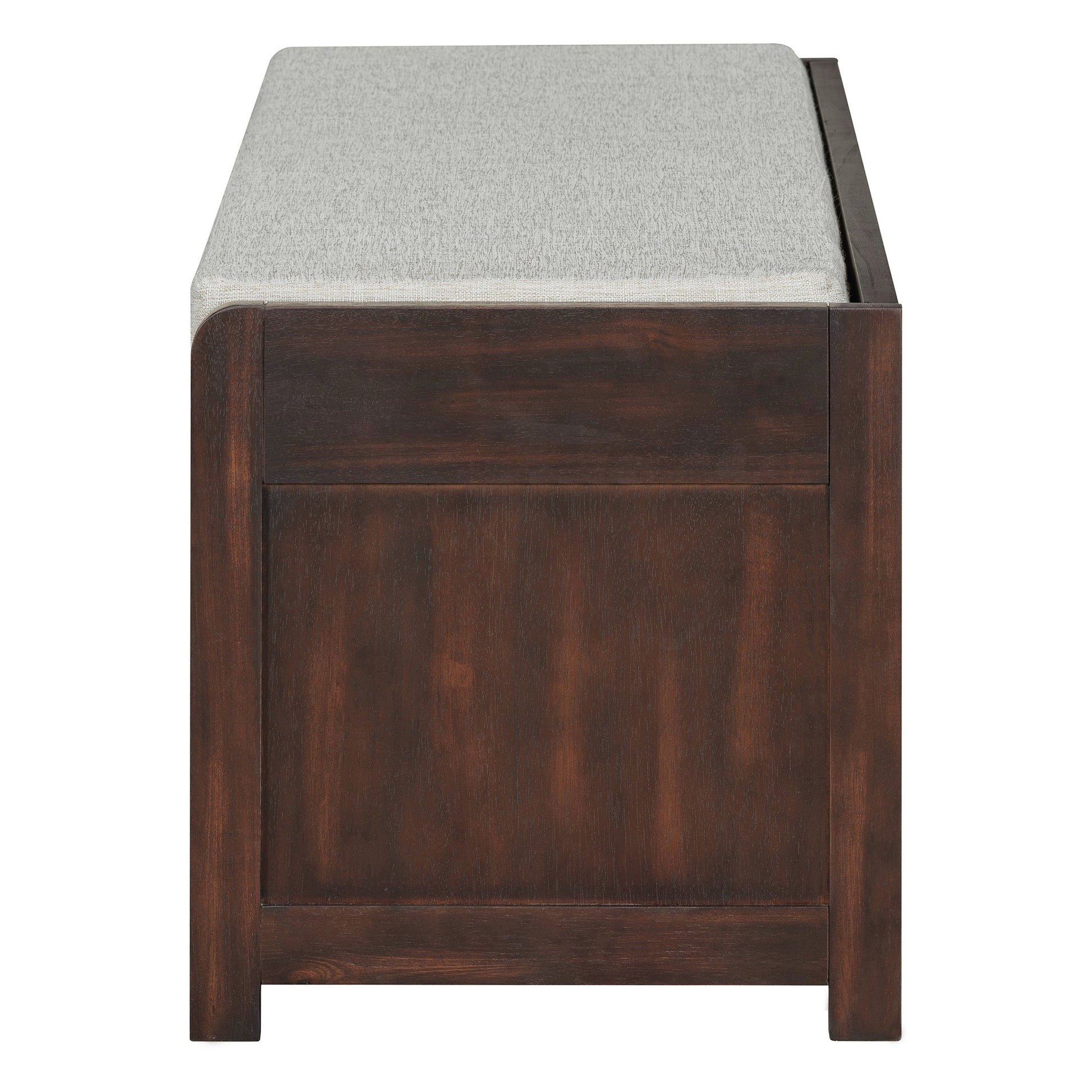 Shoe Bench with Storage and Cushion (Espresso) - Best Buy Furniture