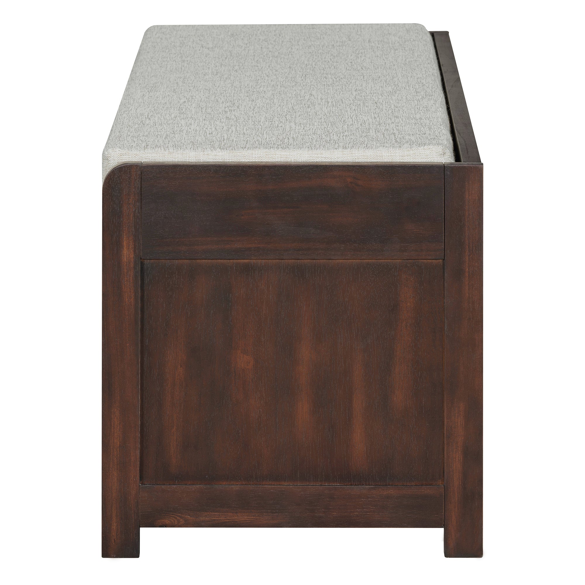 Shoe Bench with Storage and Cushion (Espresso) - Best Buy Furniture