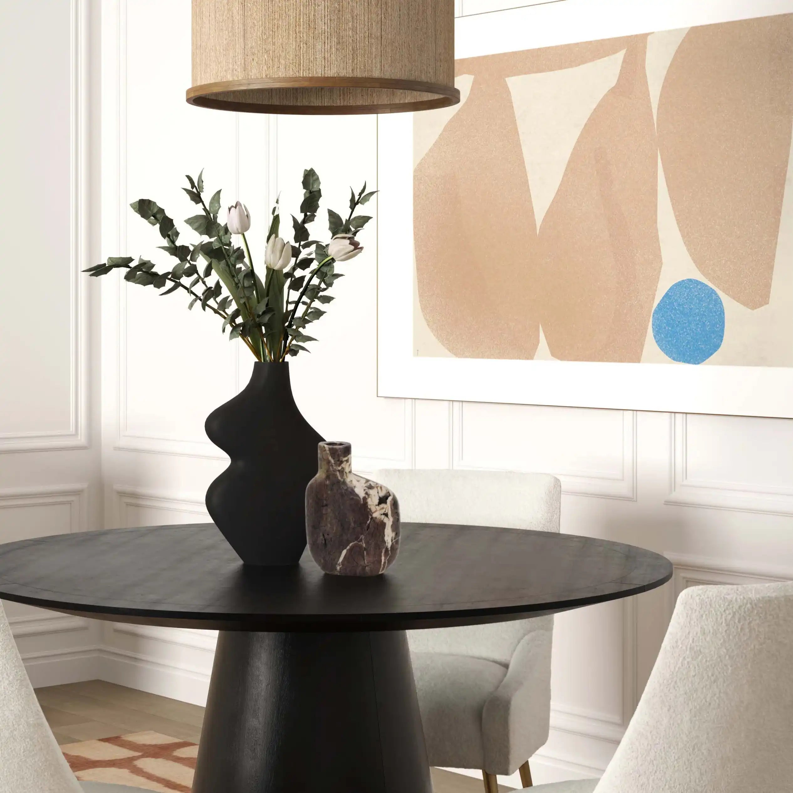 Pika - Vase Medium - Gray Marble