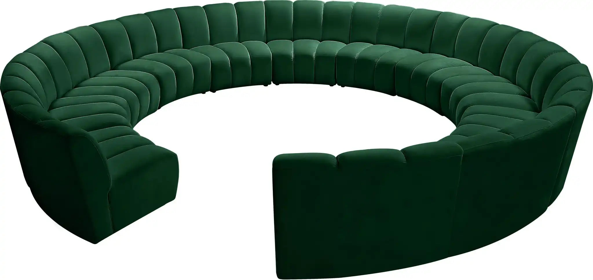 Infinity - 12 Piece Velvet Modular Sectional