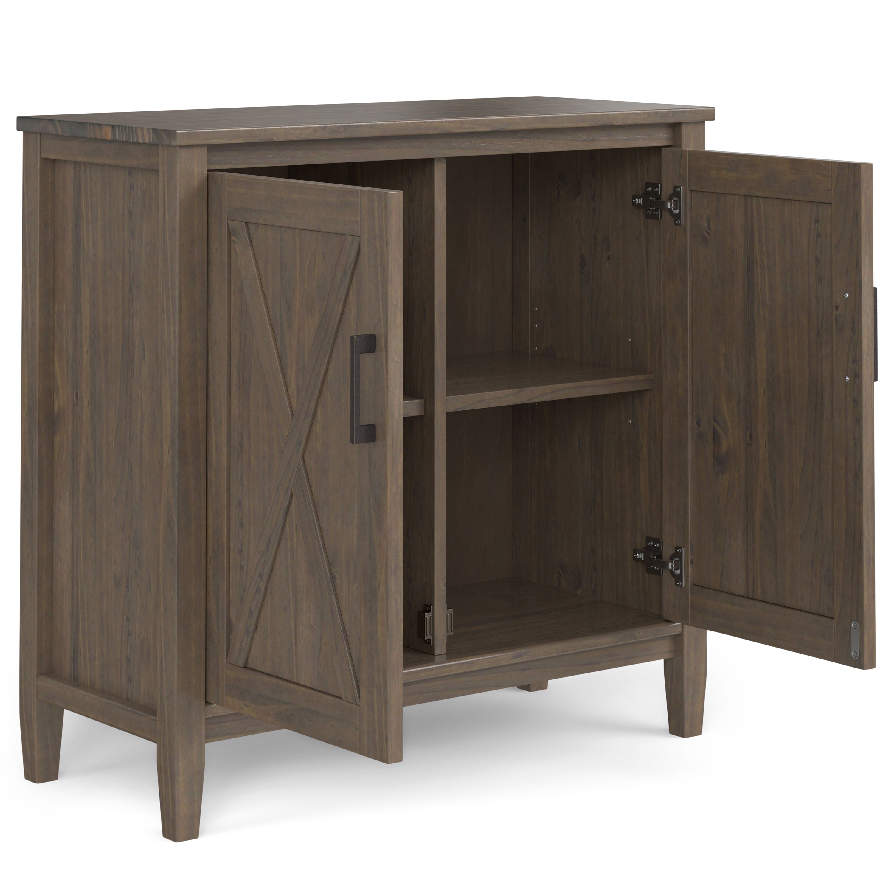 Ela - Low Storage Cabinet - Smoky Brown - Best Buy Furniture