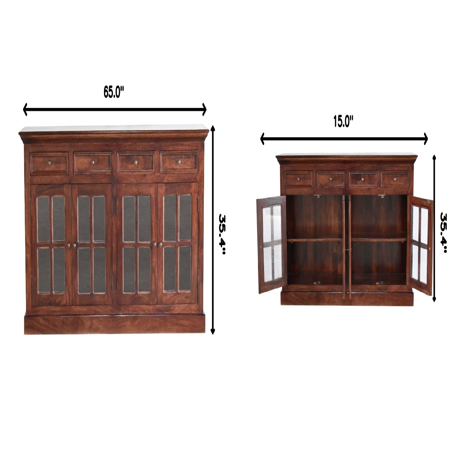 Large Glazed Sideboard - Best Buy Furniture