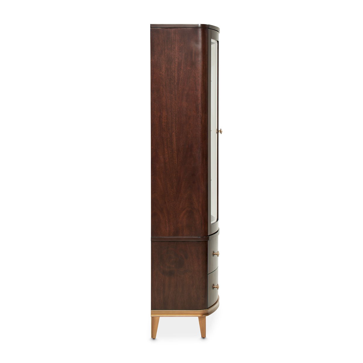Camellia Field - Display Cabinet - Warm Pecan